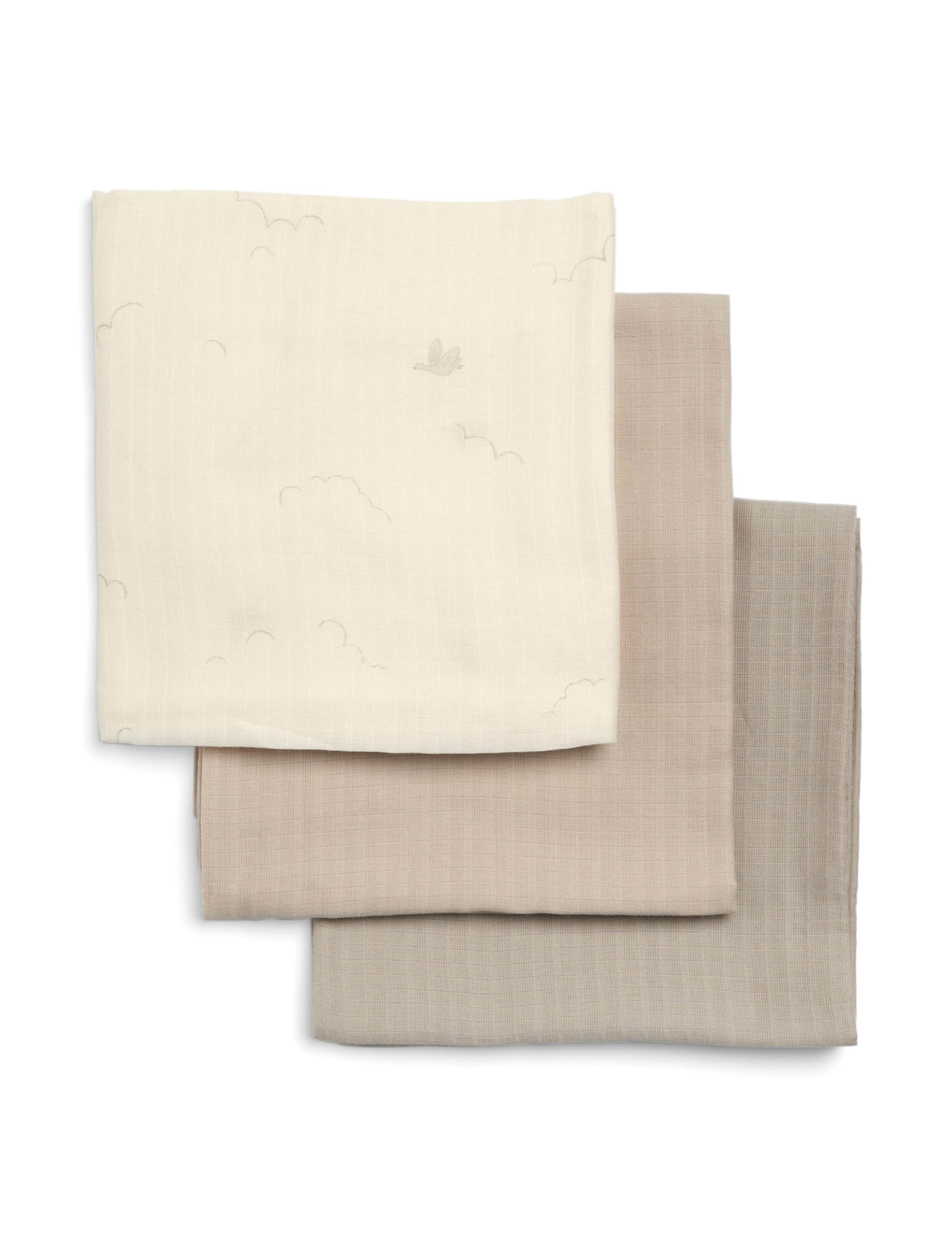 3 Pack Pure Cotton Muslin Squares 3 of 3