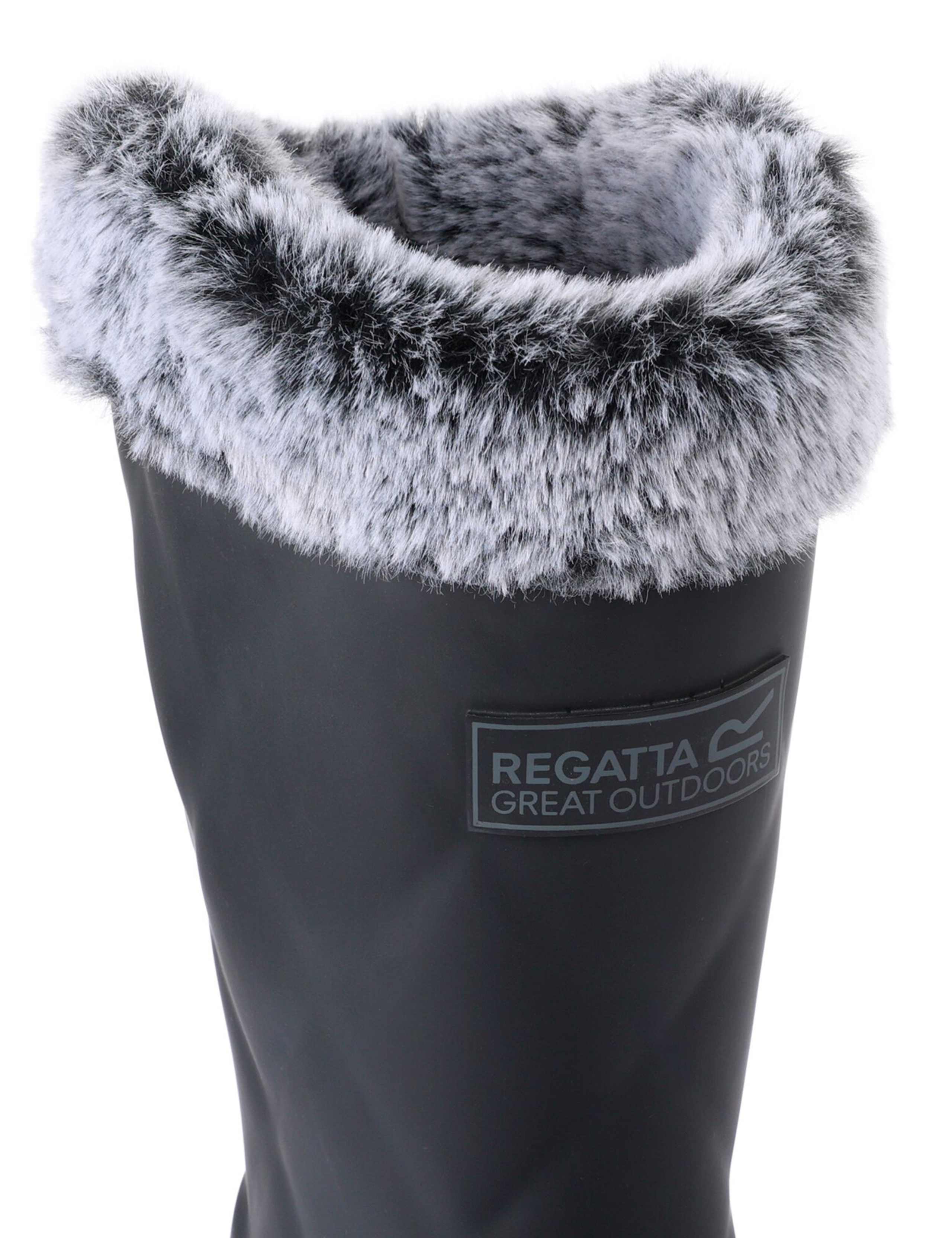 Luxley Quilted Faux Fur Trim Wellies 6 of 6