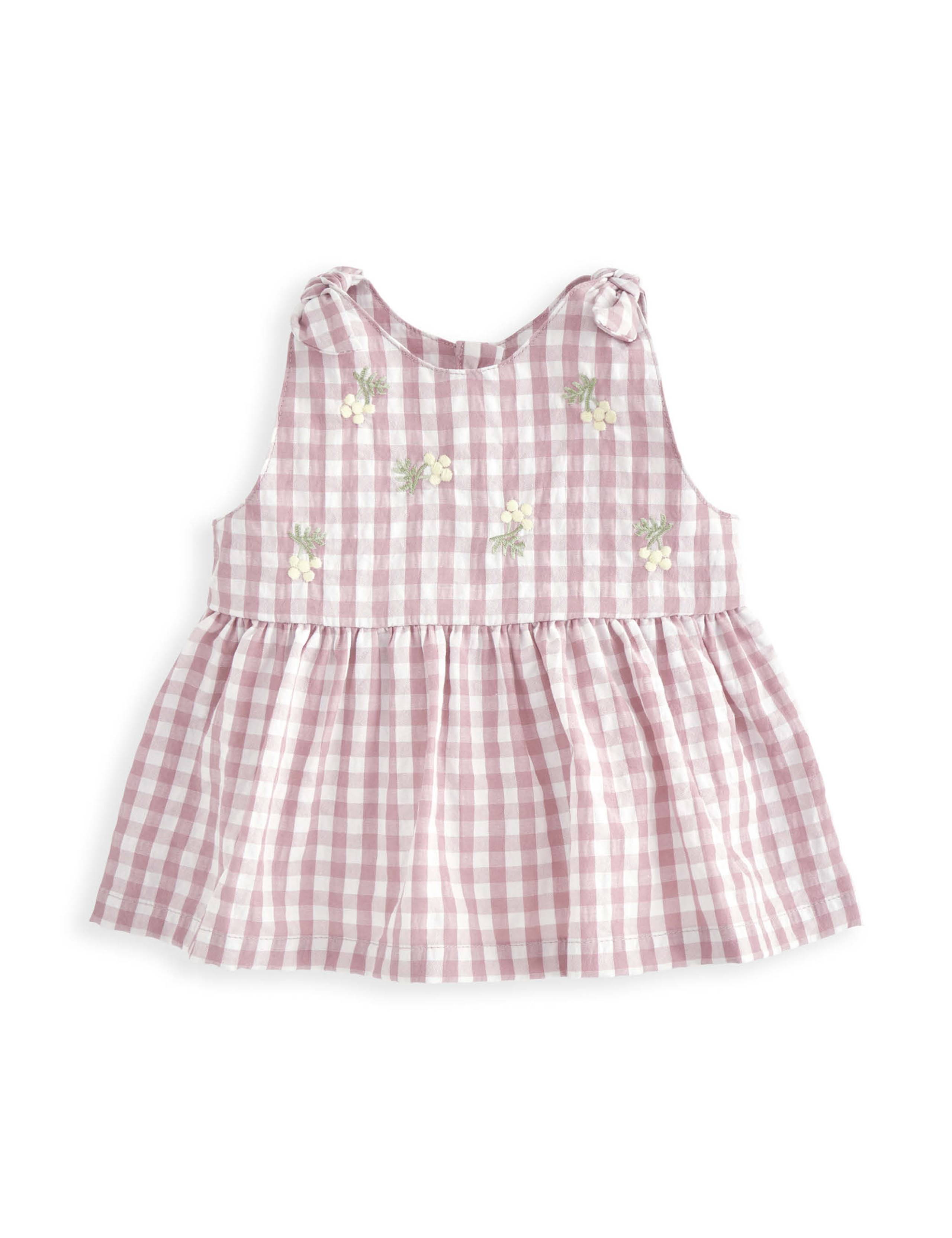 2pc Cotton Blend Check Top & Bottom Outfit (0-3 Yrs) 4 of 5