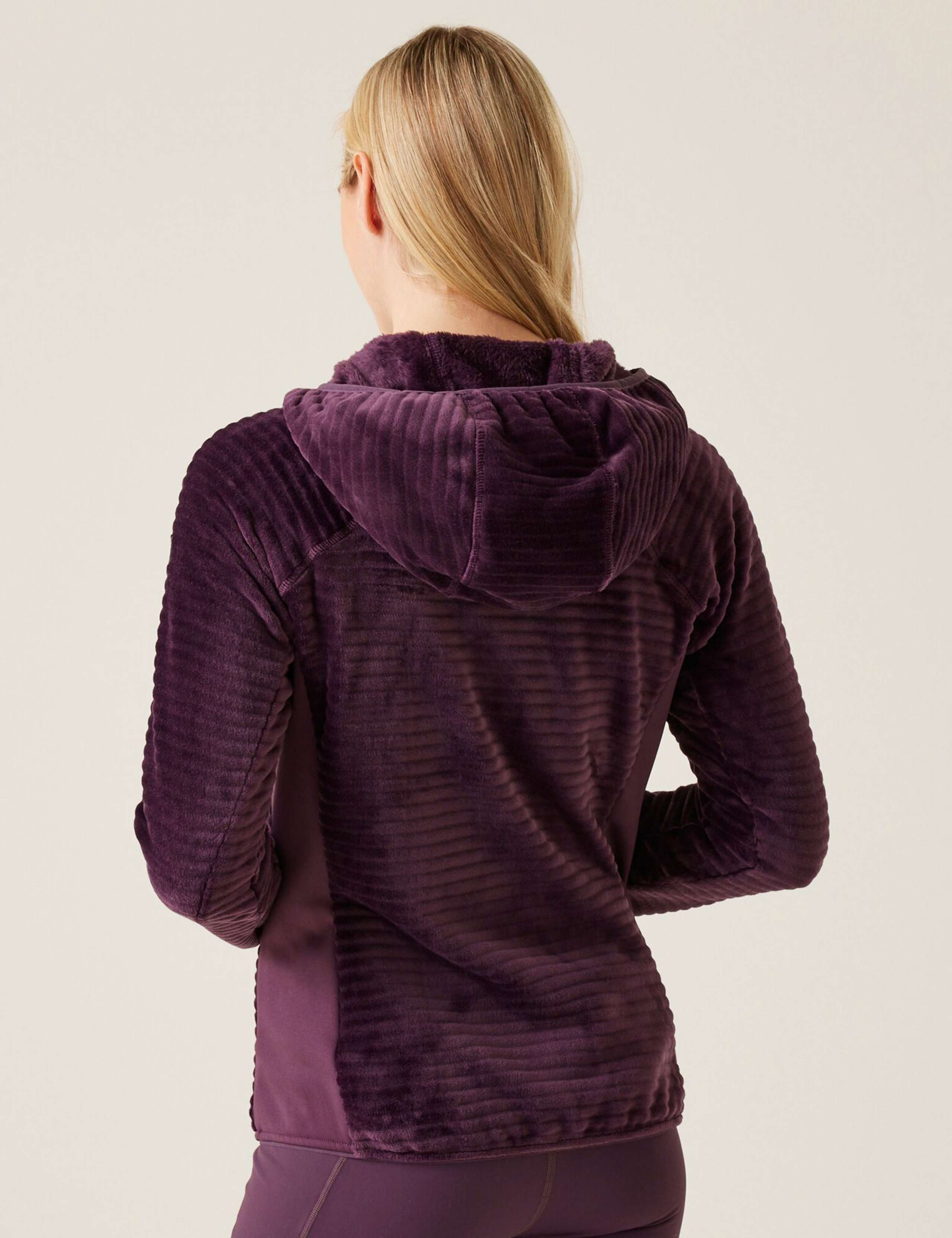 Endra Ribbed Zip Up Hooded Fleece 3 of 5