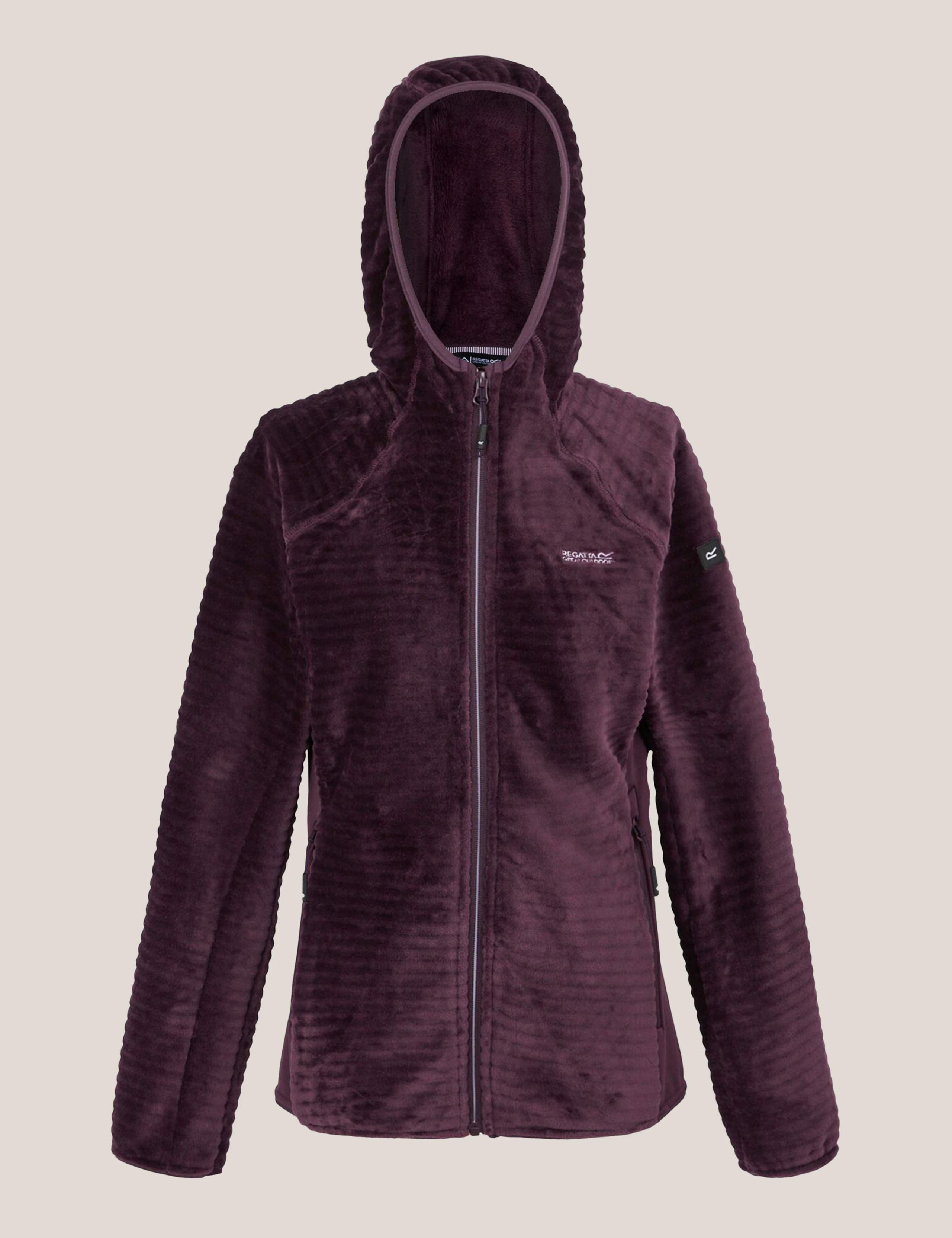 Endra Ribbed Zip Up Hooded Fleece 2 of 5