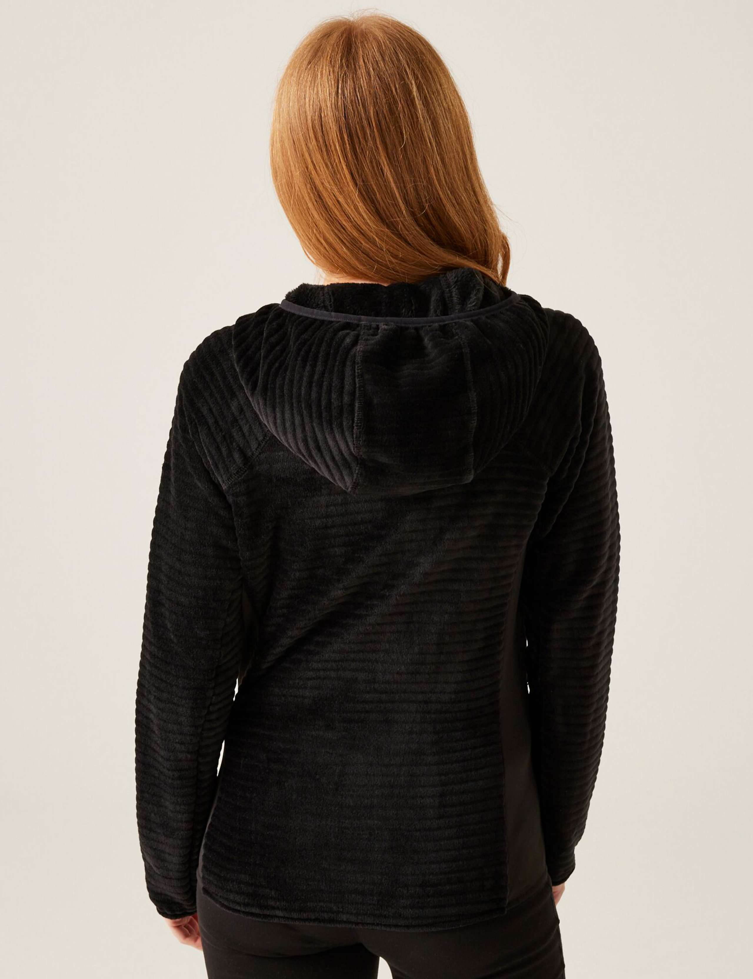 Endra Ribbed Zip Up Hooded Fleece 3 of 5