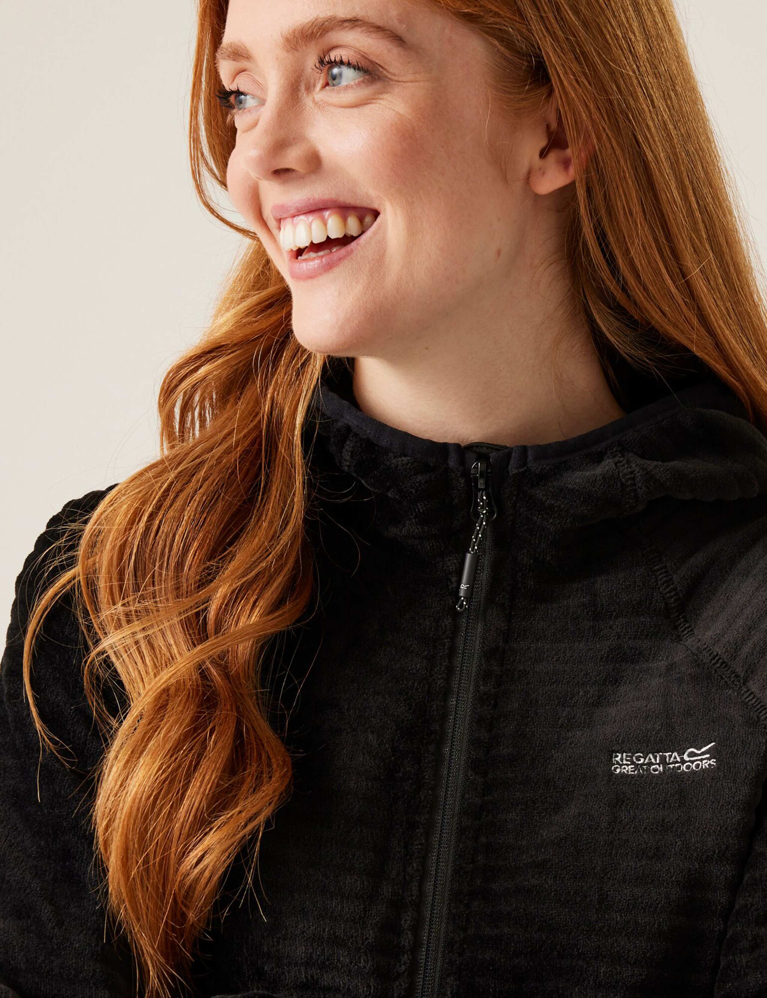 Endra Ribbed Zip Up Hooded Fleece 5 of 5