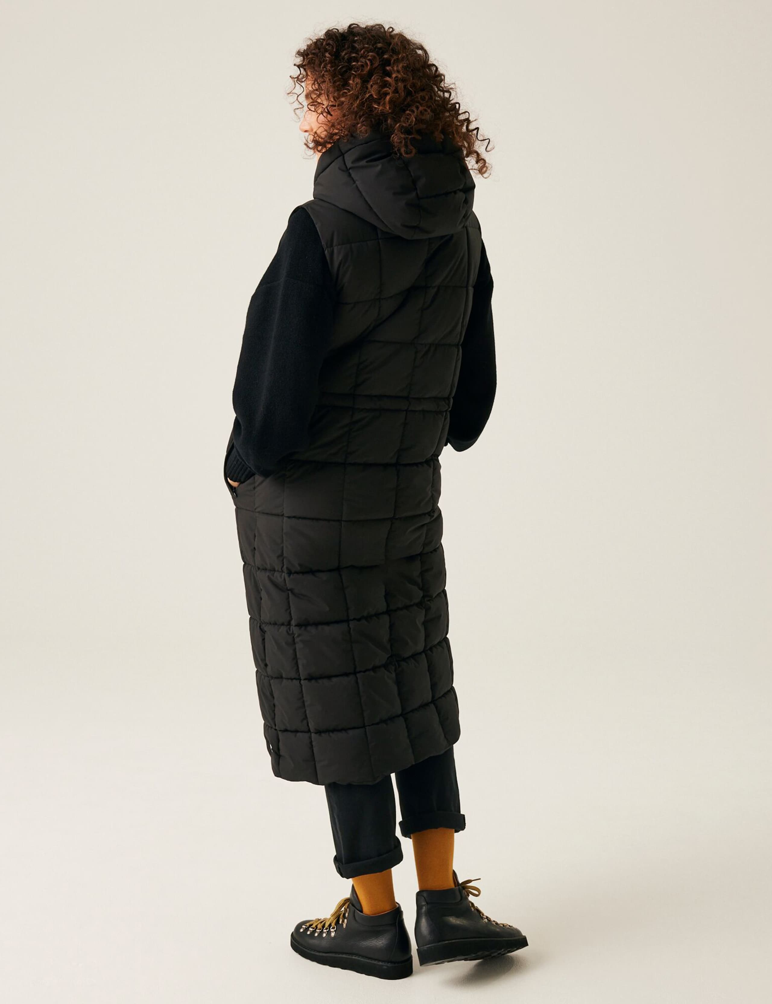 Leandra Hooded Quilted Longline Gilet 3 of 6