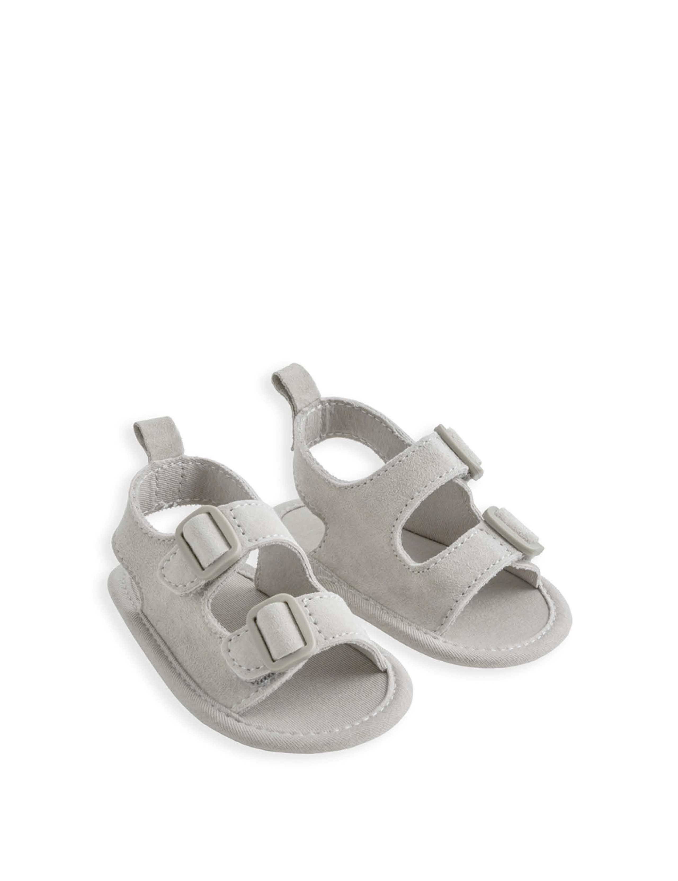 Baby Suede Riptape Pram Shoe Sandals (0-12 Mths) 2 of 2