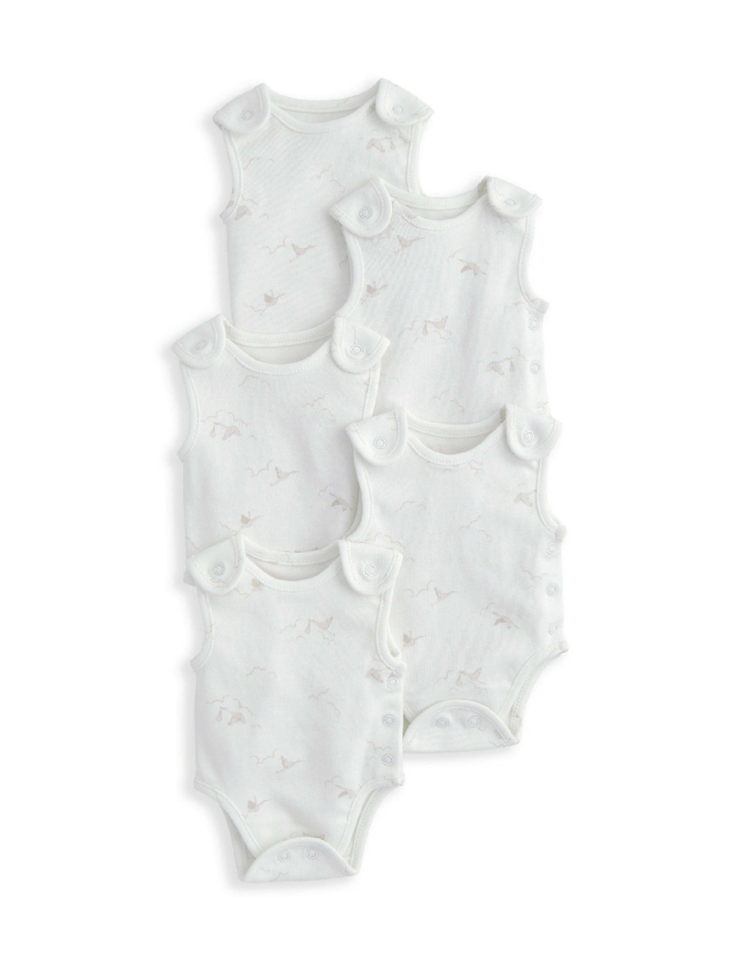 5 Pack Pure Cotton Premature Stork Bodysuits 2 of 2