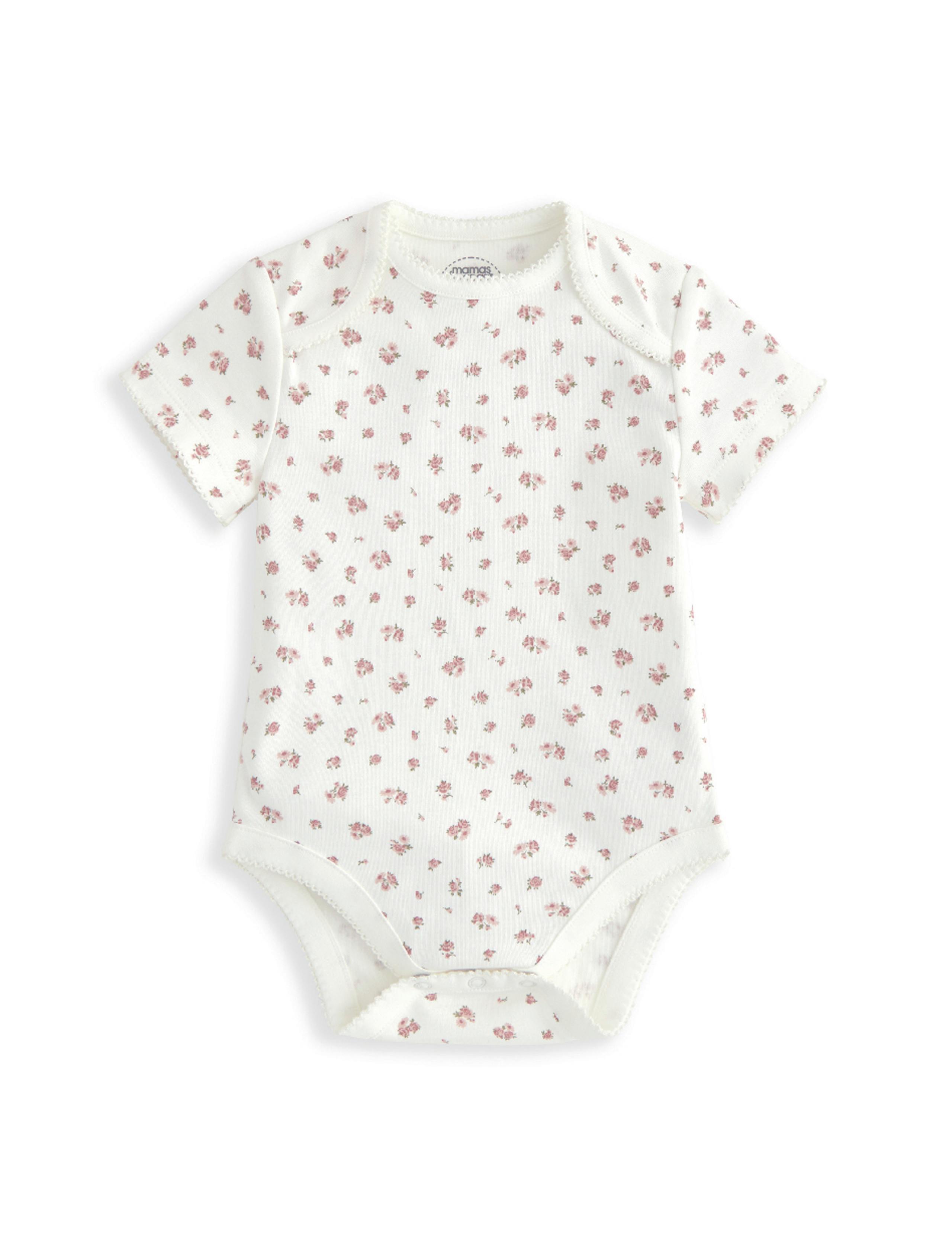 5pc Pure Cotton Floral Starter Set (0-12 Mths) 7 of 7