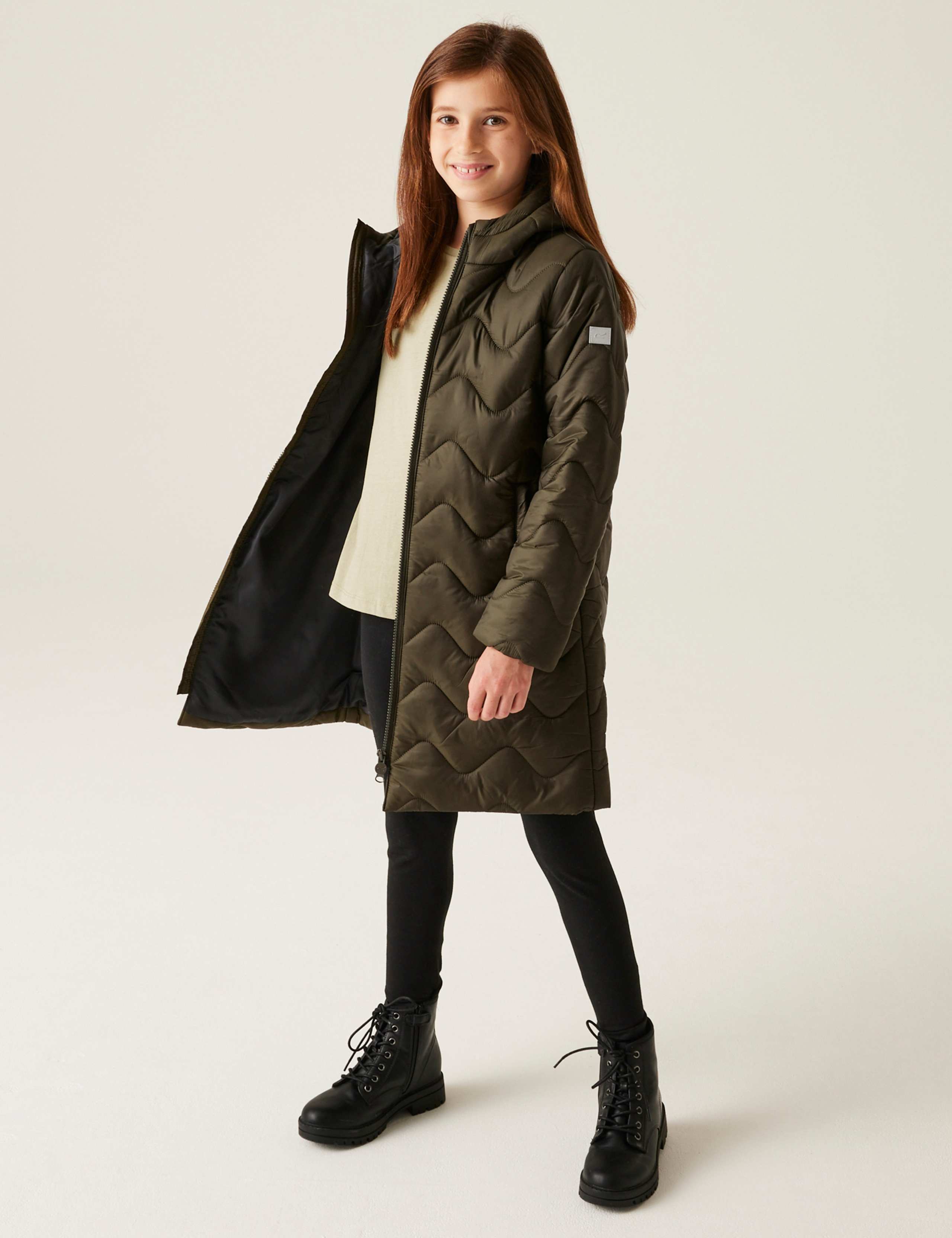 Cambrie Hooded Padded Coat (3-14 Yrs) 4 of 5