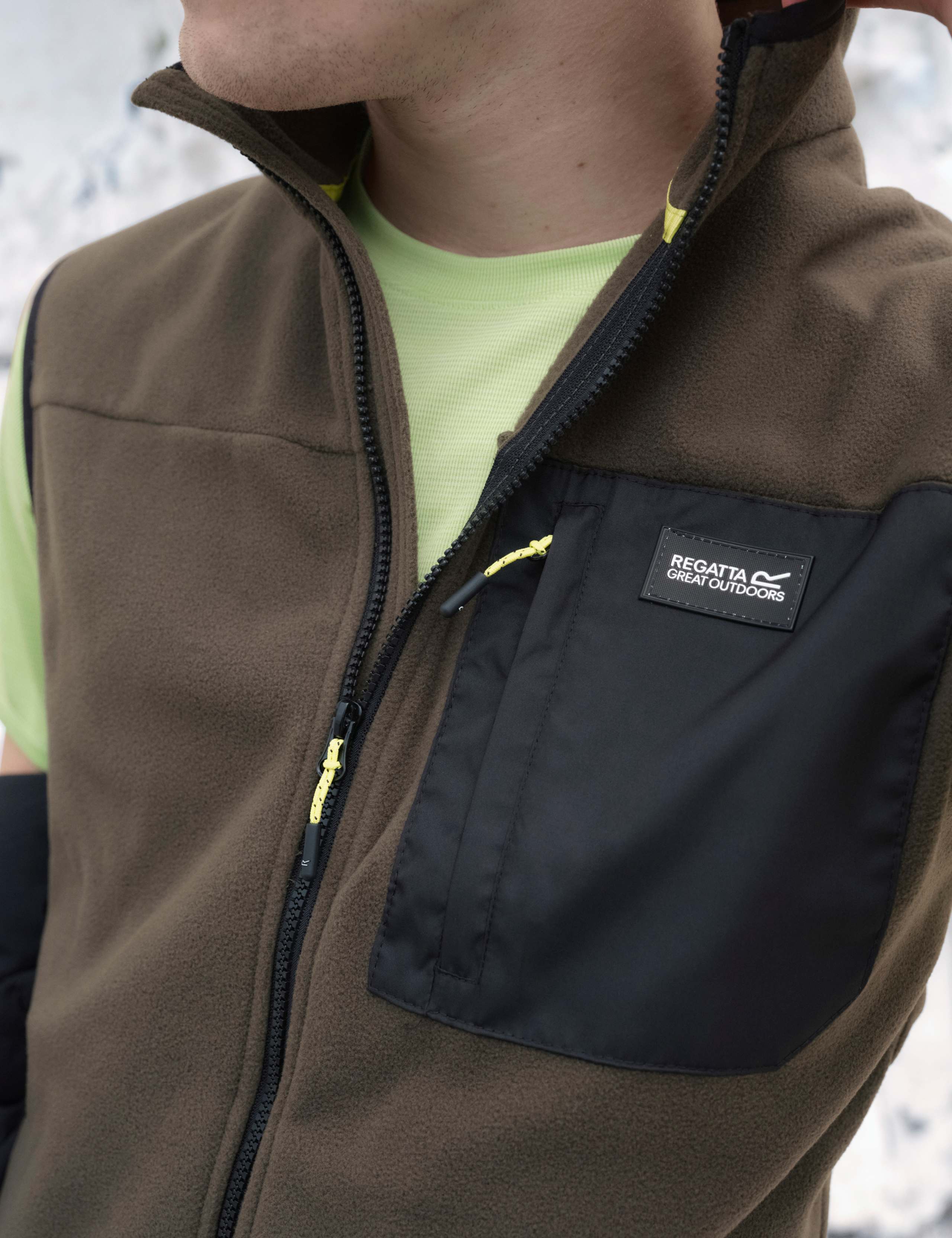 Frankie Fleece Funnel Neck Zip Up Gilet 6 of 6