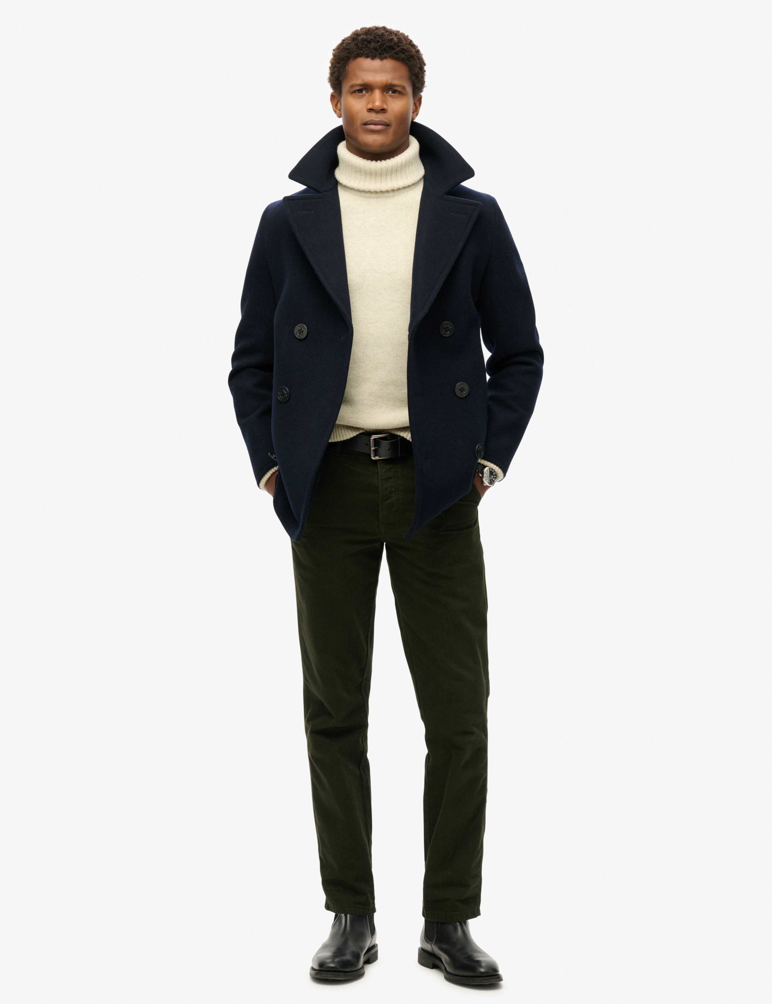 Wool Rich Revere 2 in 1 Peacoat 3 of 6