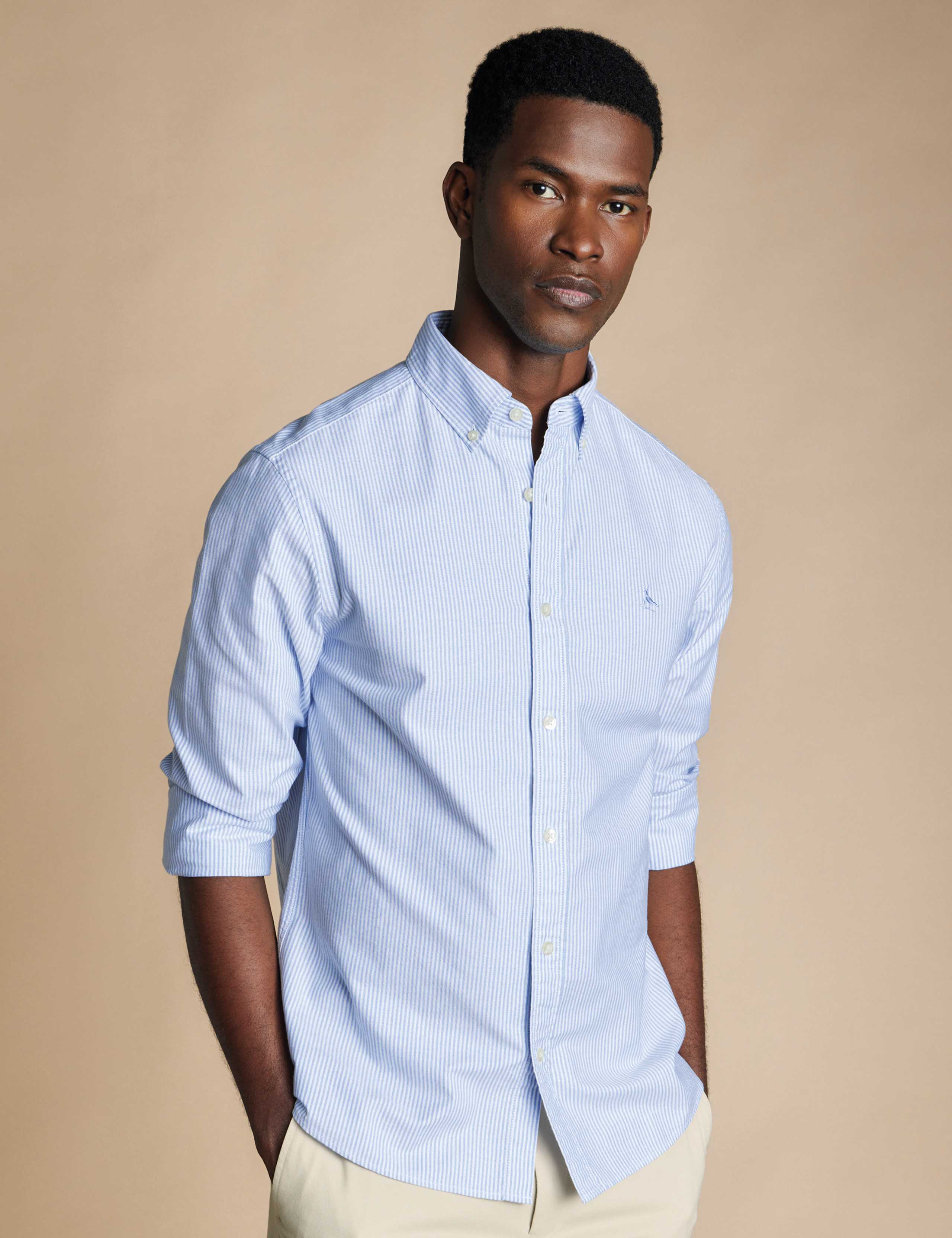 Slim Fit Pure Cotton Striped Oxford Shirt 1 of 1