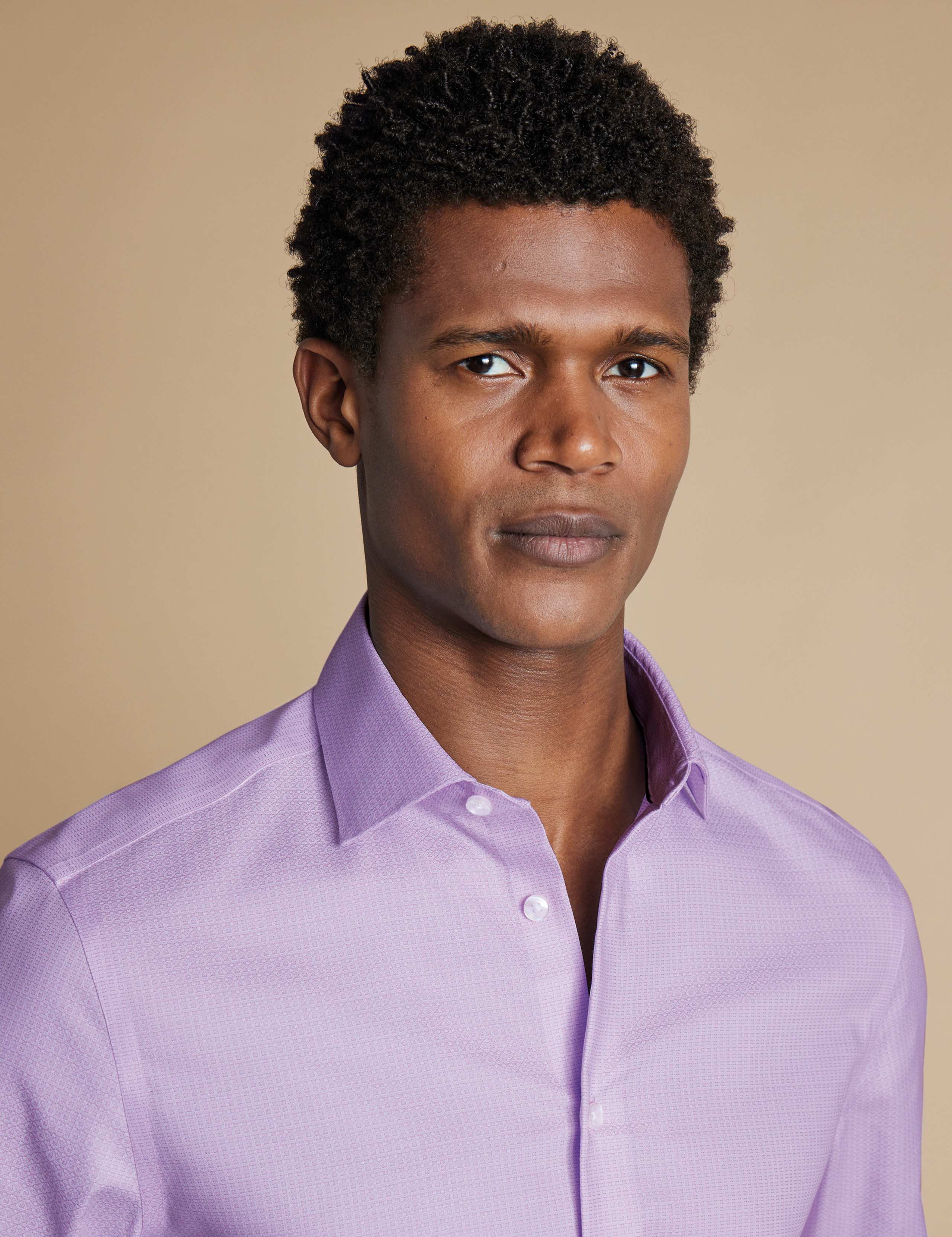 Slim Fit Non Iron Pure Cotton Textured Shirt 3 of 6