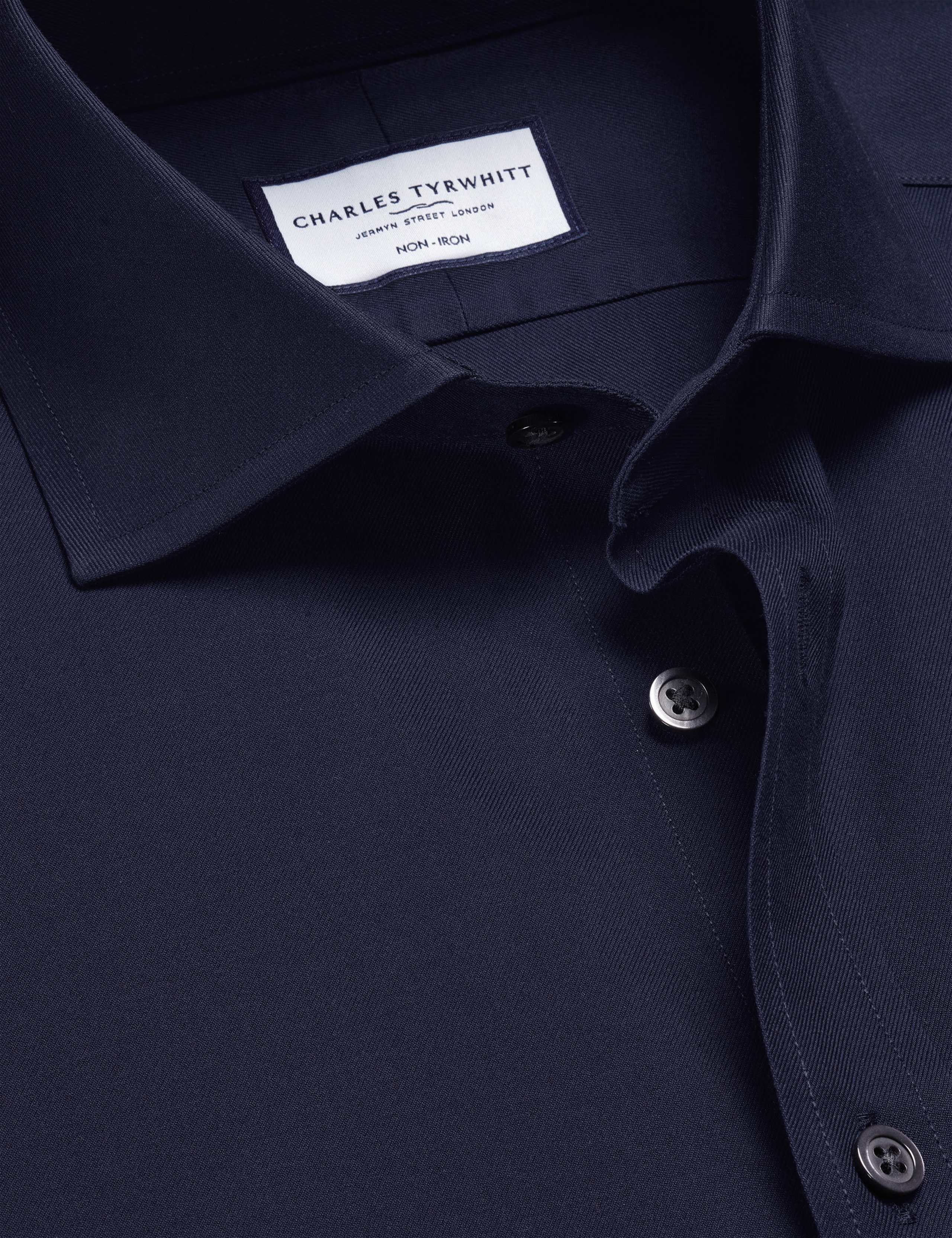 Slim Fit Non Iron Pure Cotton Twill Shirt 5 of 5