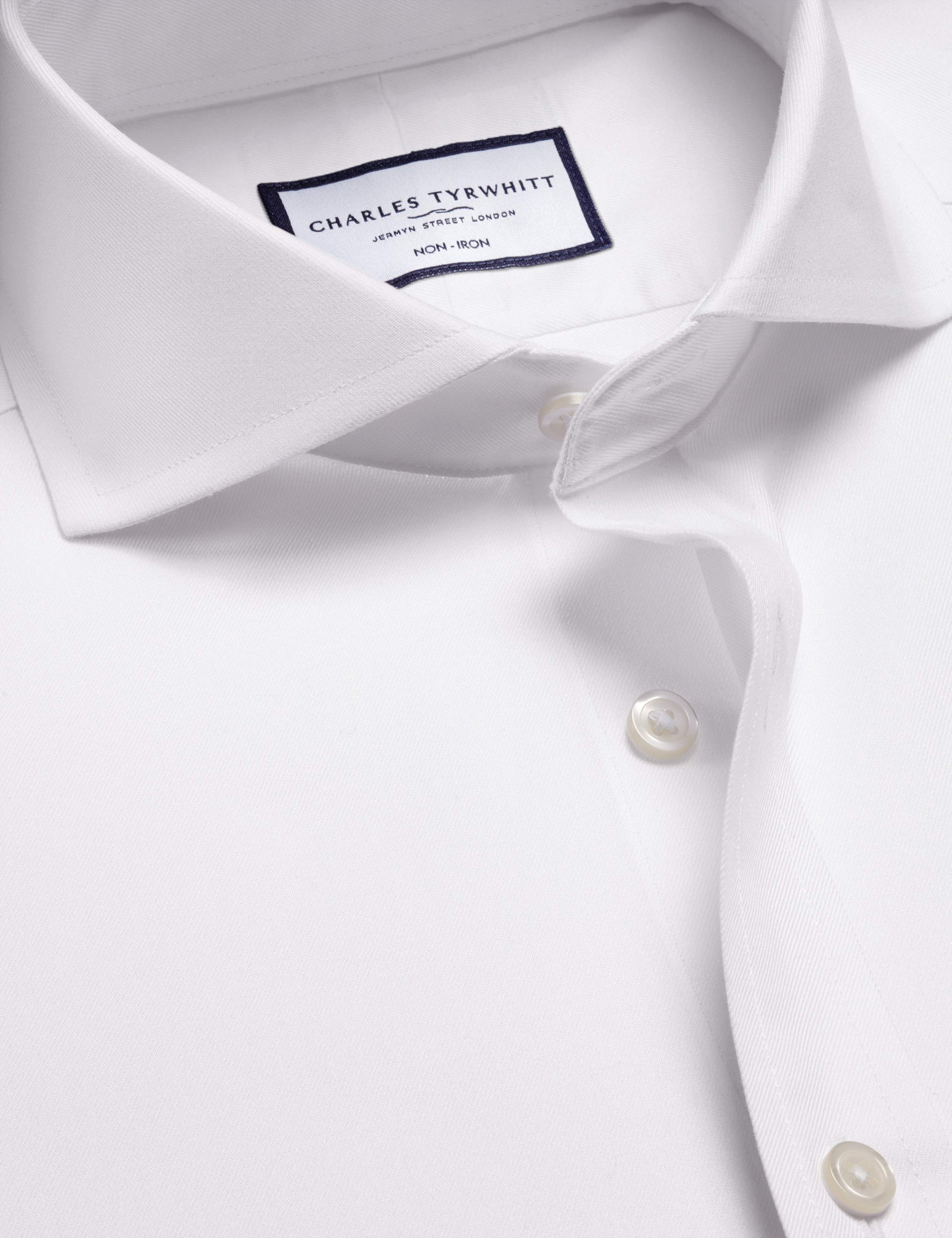 Slim Fit Non Iron Pure Cotton Twill Shirt 5 of 6