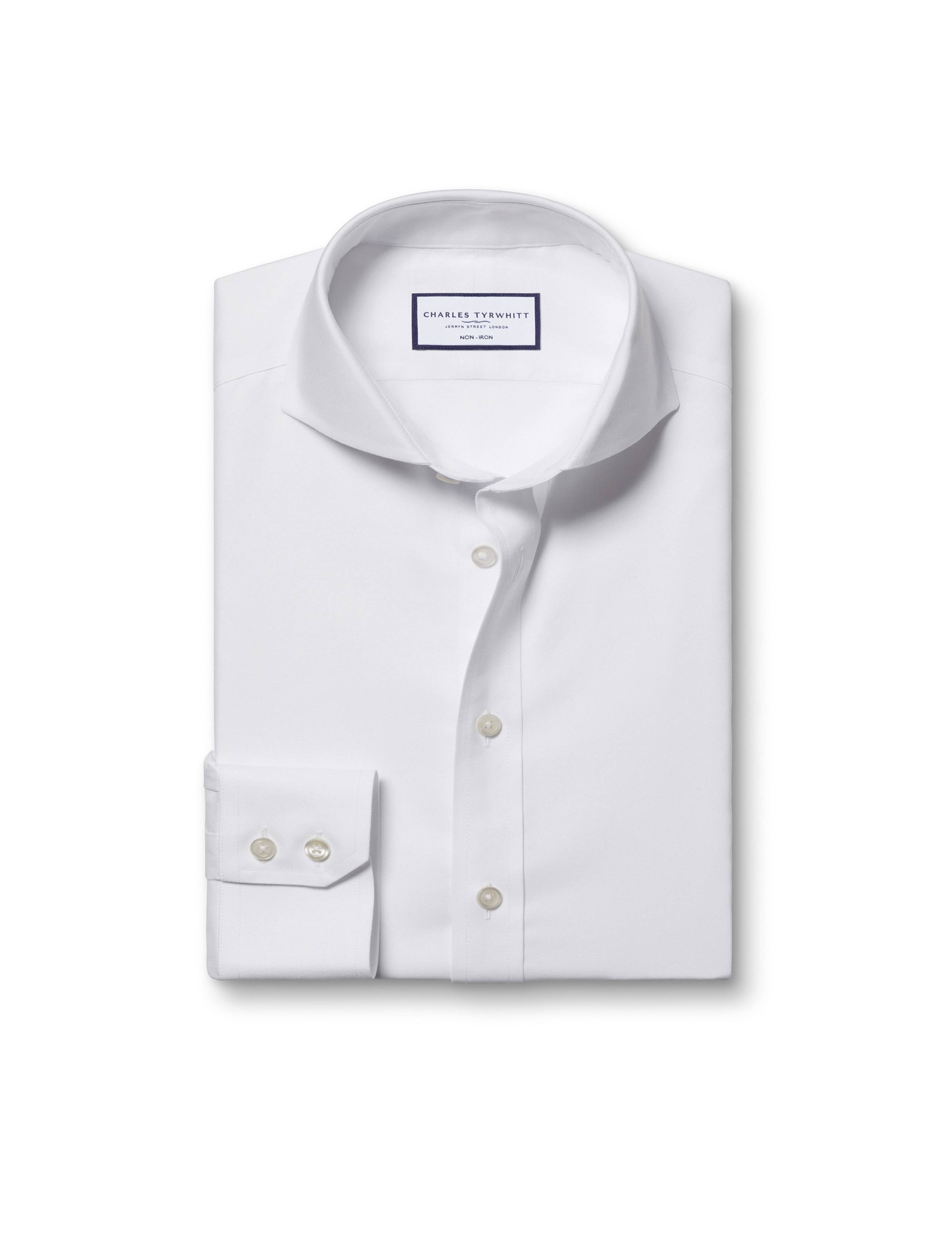 Slim Fit Non Iron Pure Cotton Twill Shirt 2 of 6