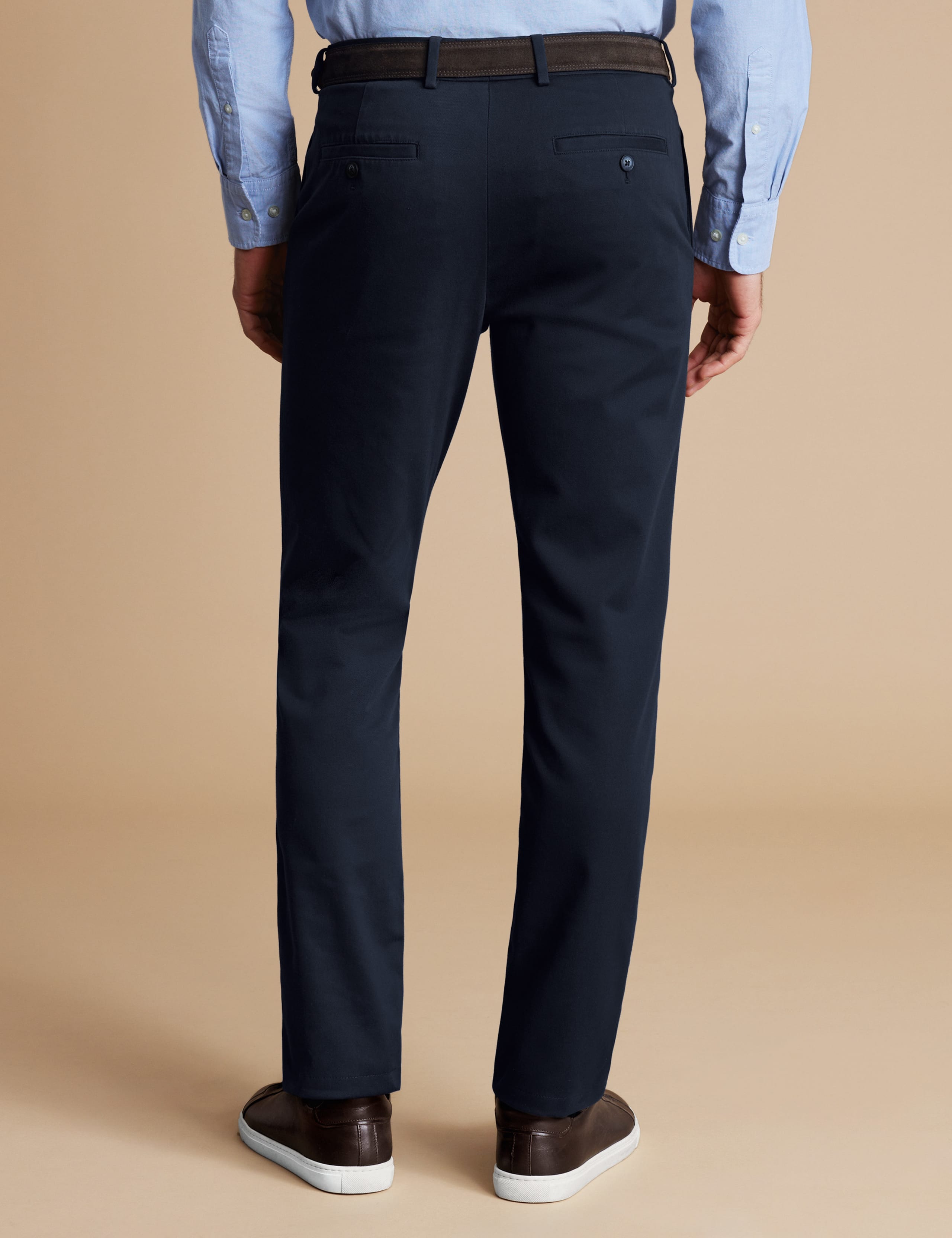 Extra Slim Fit Pure Cotton Non-Iron Chinos 3 of 5