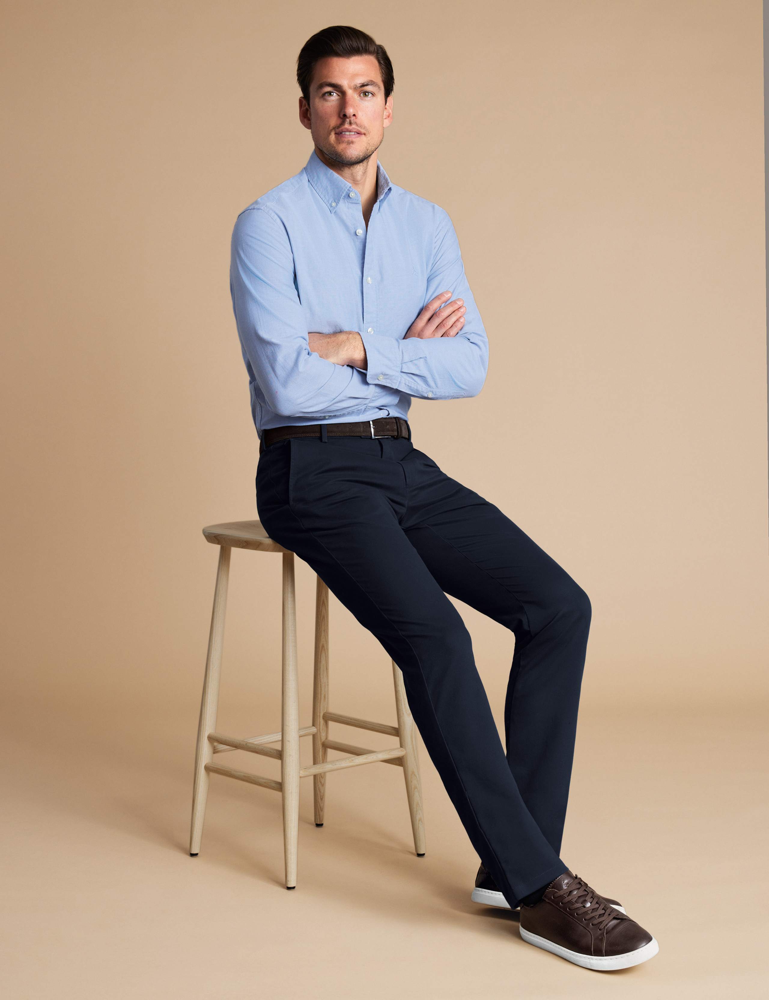 Extra Slim Fit Pure Cotton Non-Iron Chinos 4 of 5