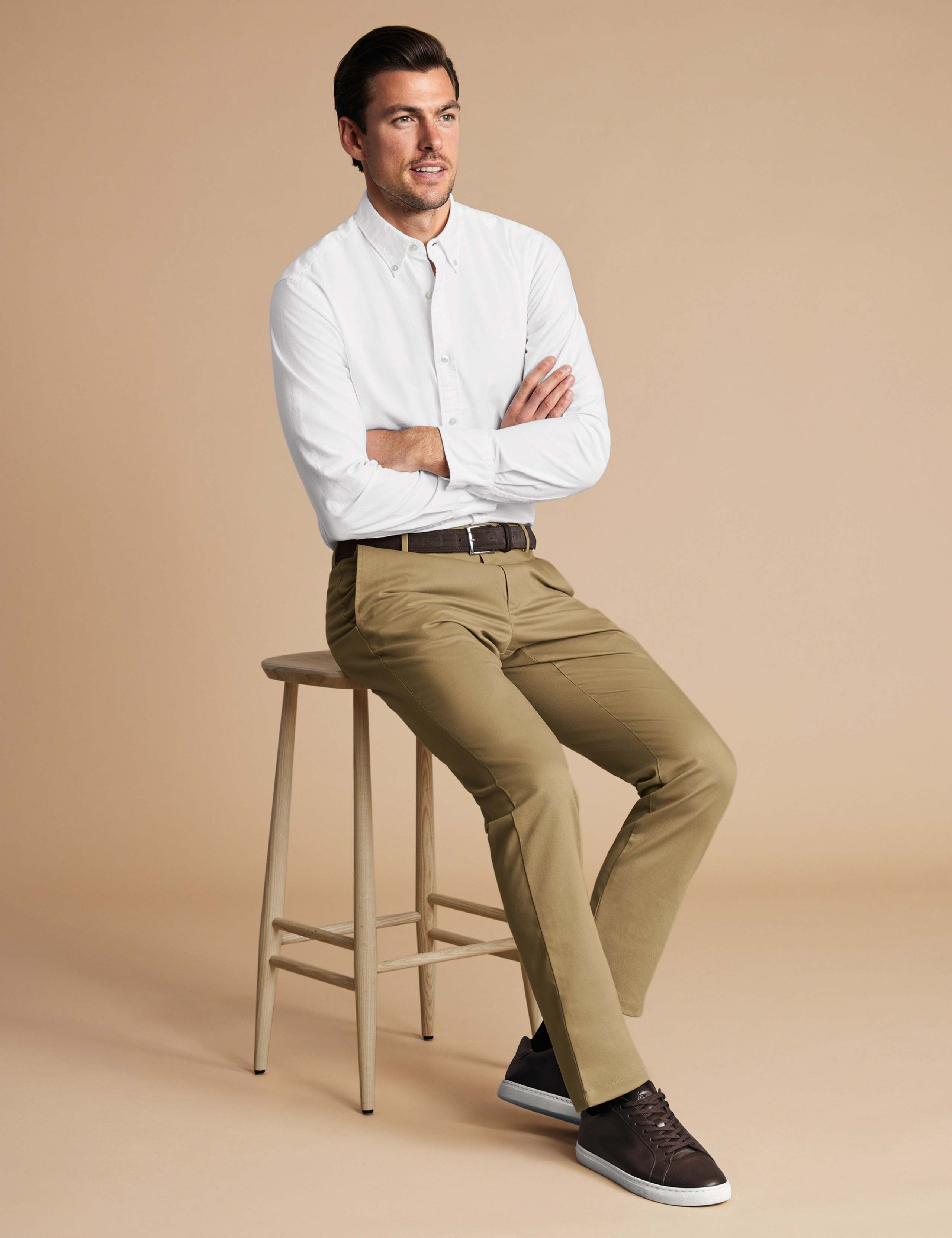 Extra Slim Fit Pure Cotton Non-Iron Chinos 4 of 4