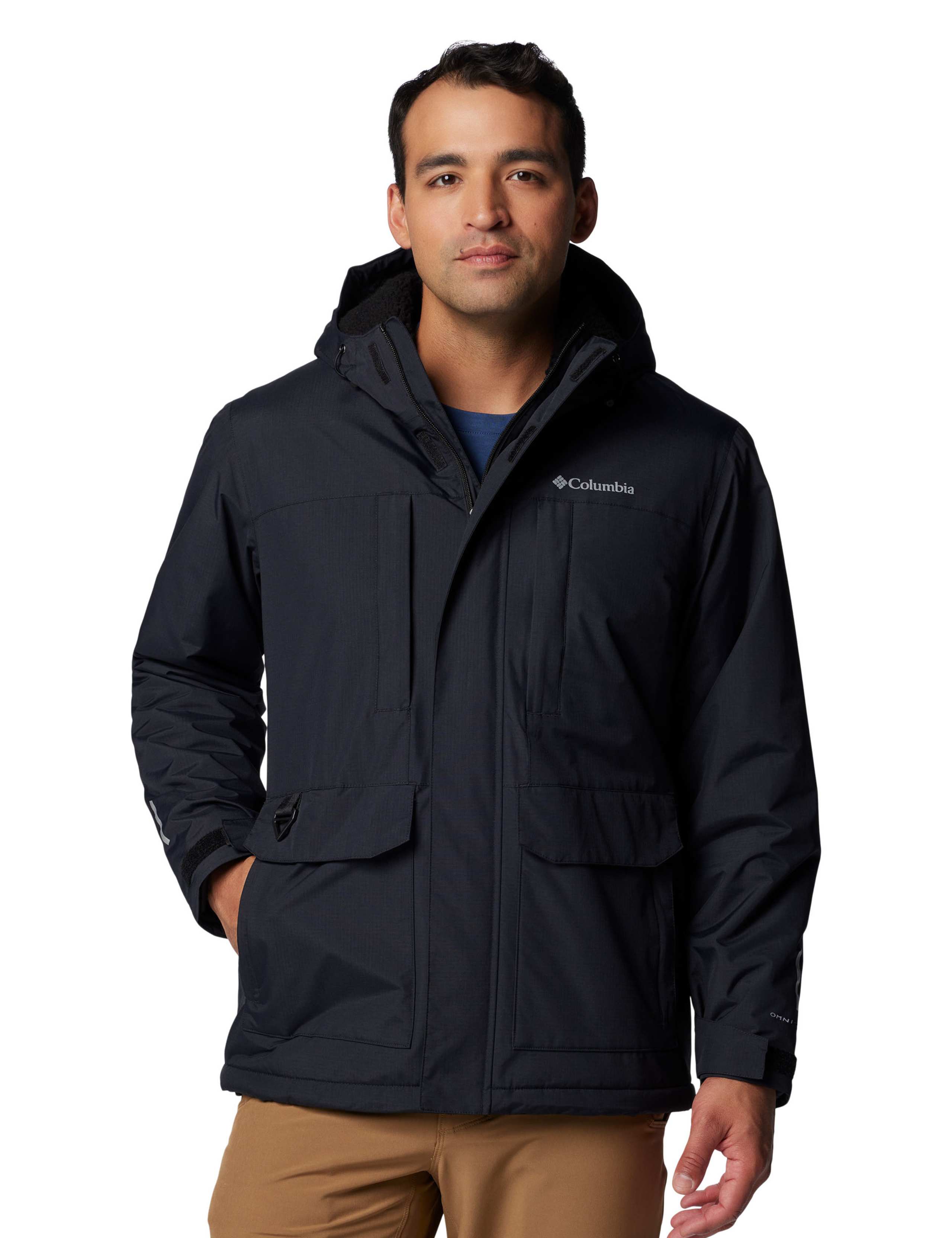 Sherpa Lined Hooded Raincoat 1 of 9