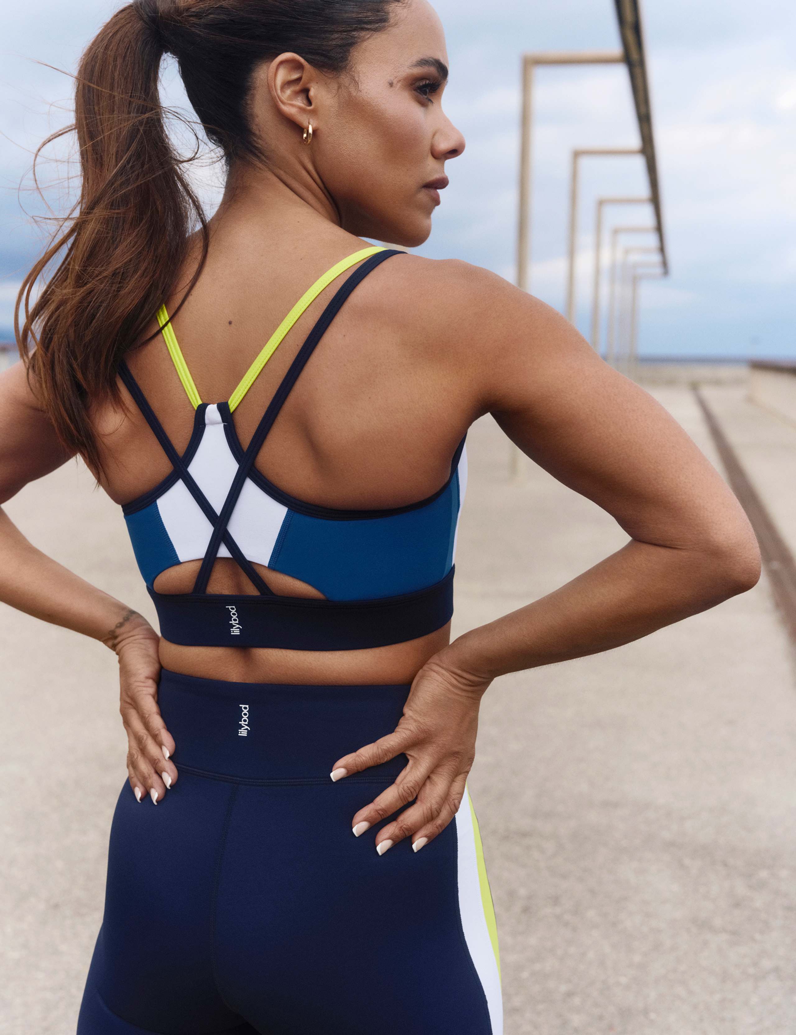 Sam Side Stripe High Waisted Gym Shorts 4 of 8