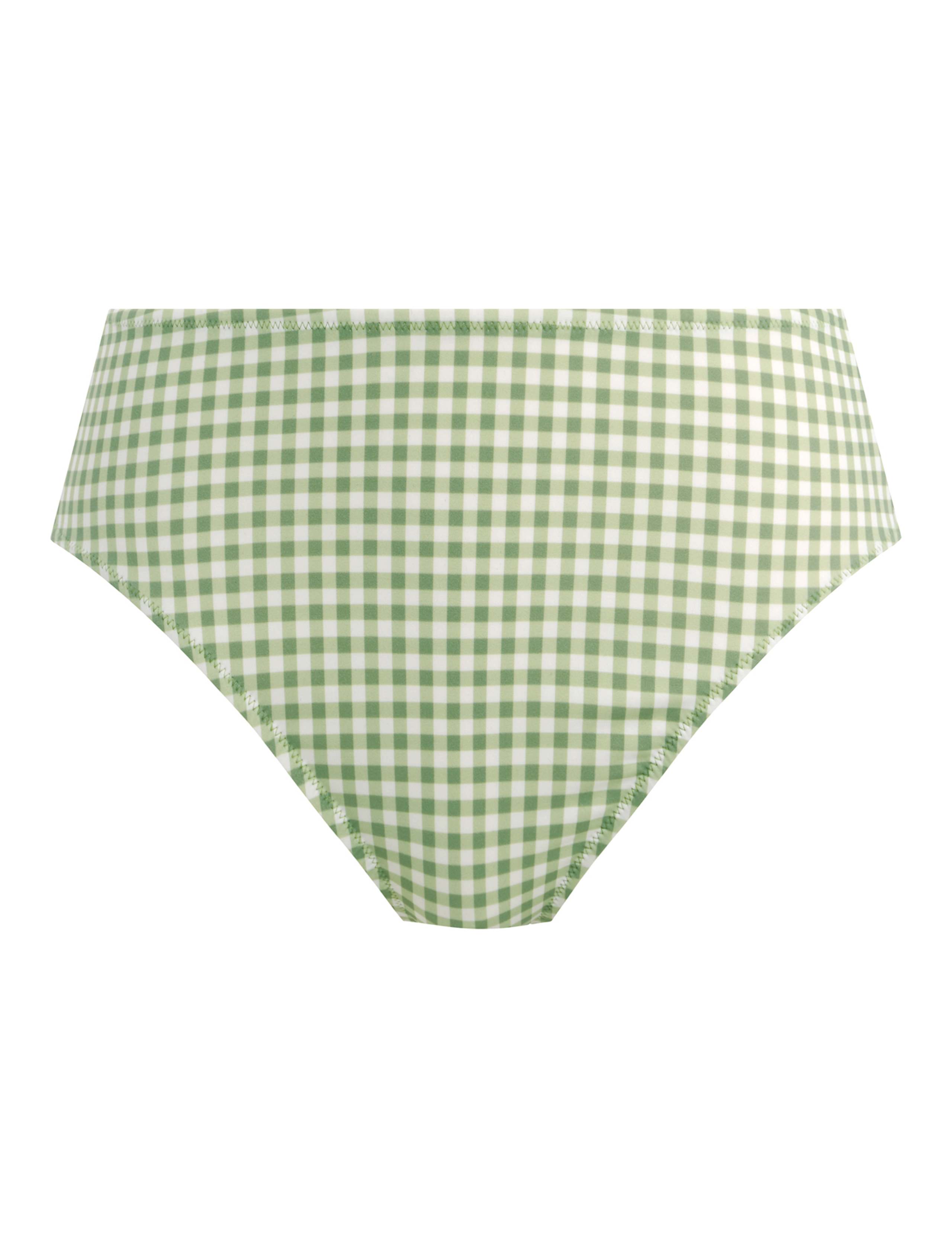 Check In High Waist Gingham Bikini Brief 2 of 5