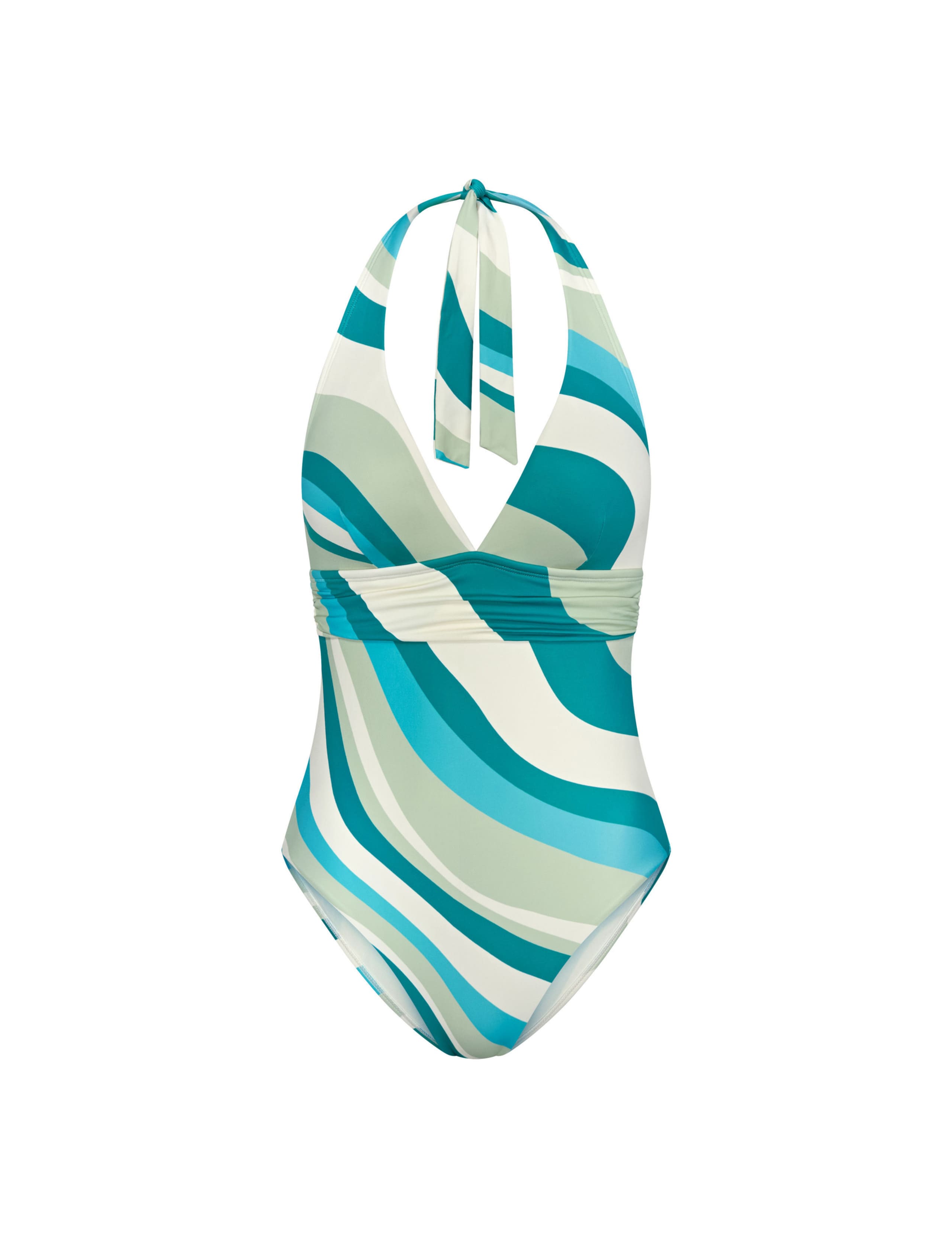 Summer Mix Match Halterneck Plunge Swimsuit 2 of 5