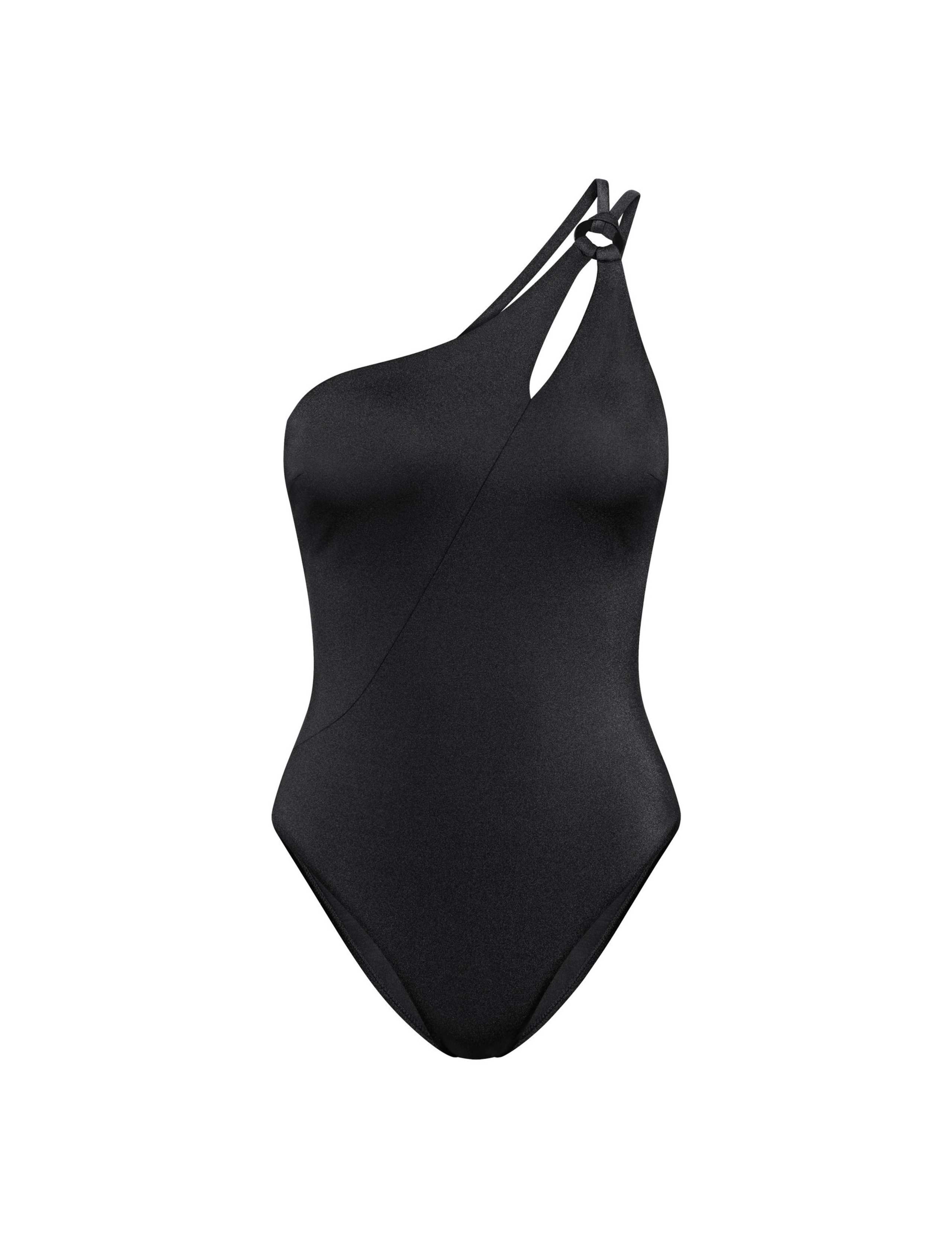 Midnight Swim Padded One Shoulder Swimsuit 2 of 5