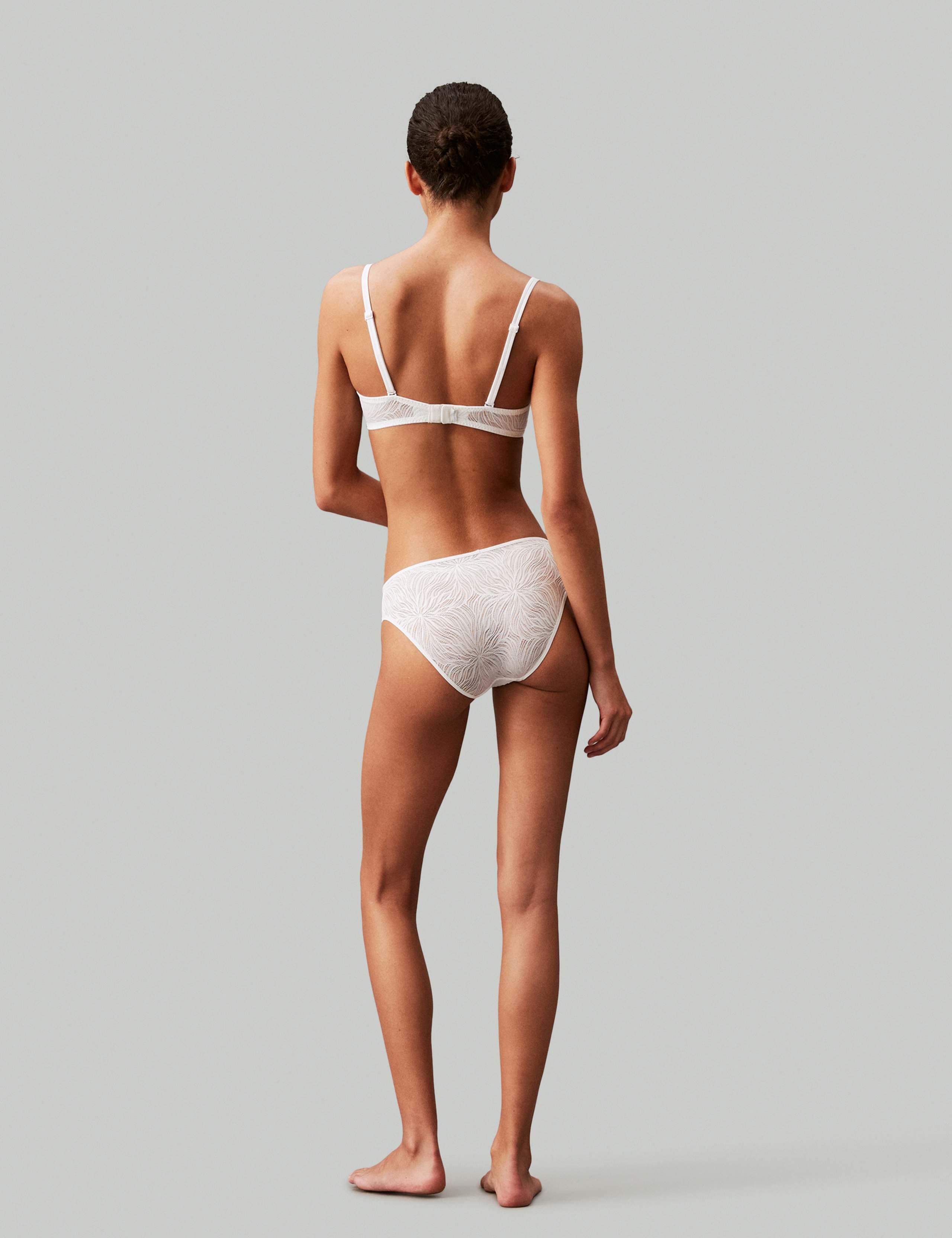 Sheer Marquisette Lace Demi Cup Bra A-E 4 of 9