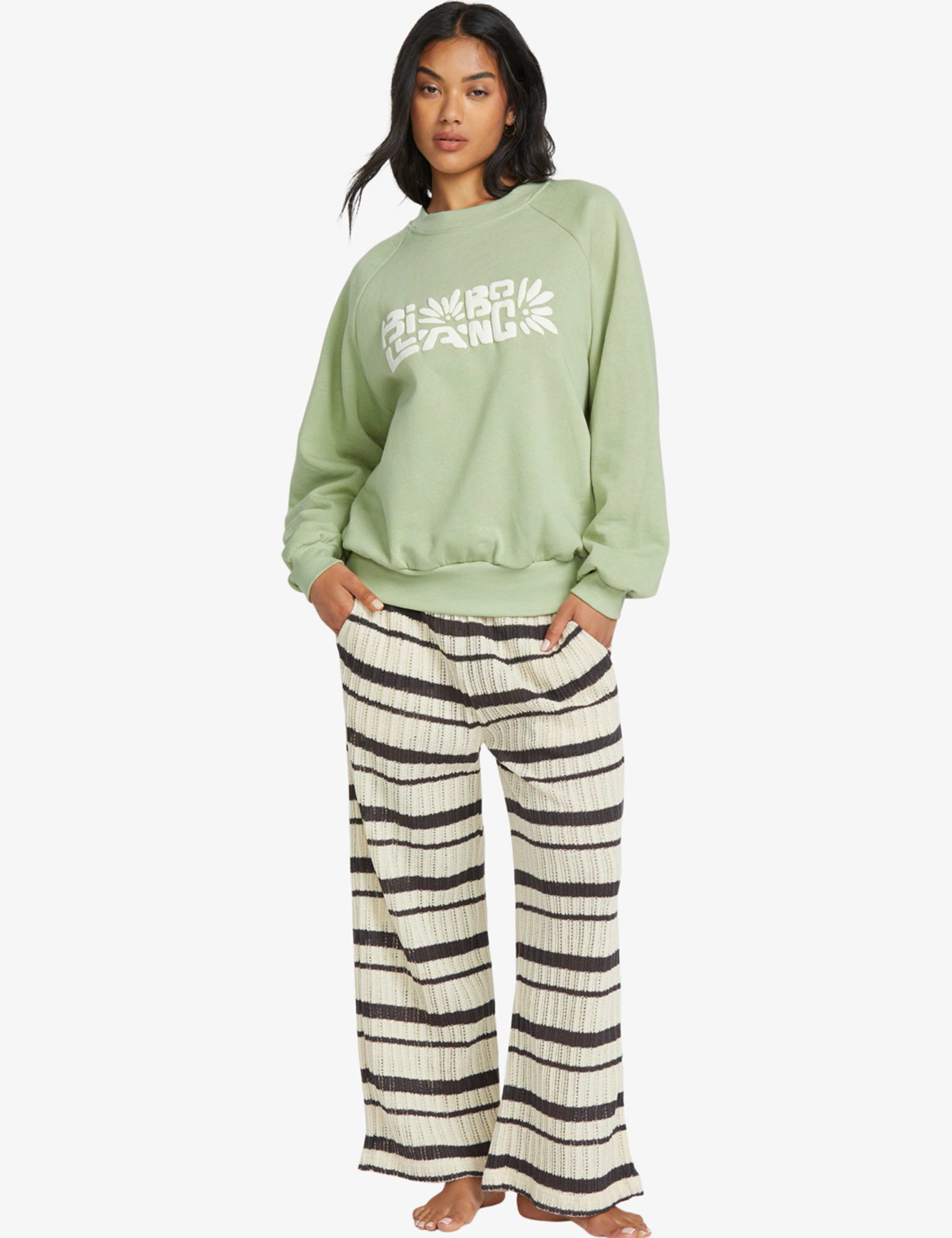 The Waves Cotton Rich Textured Sweatshirt 2 of 6