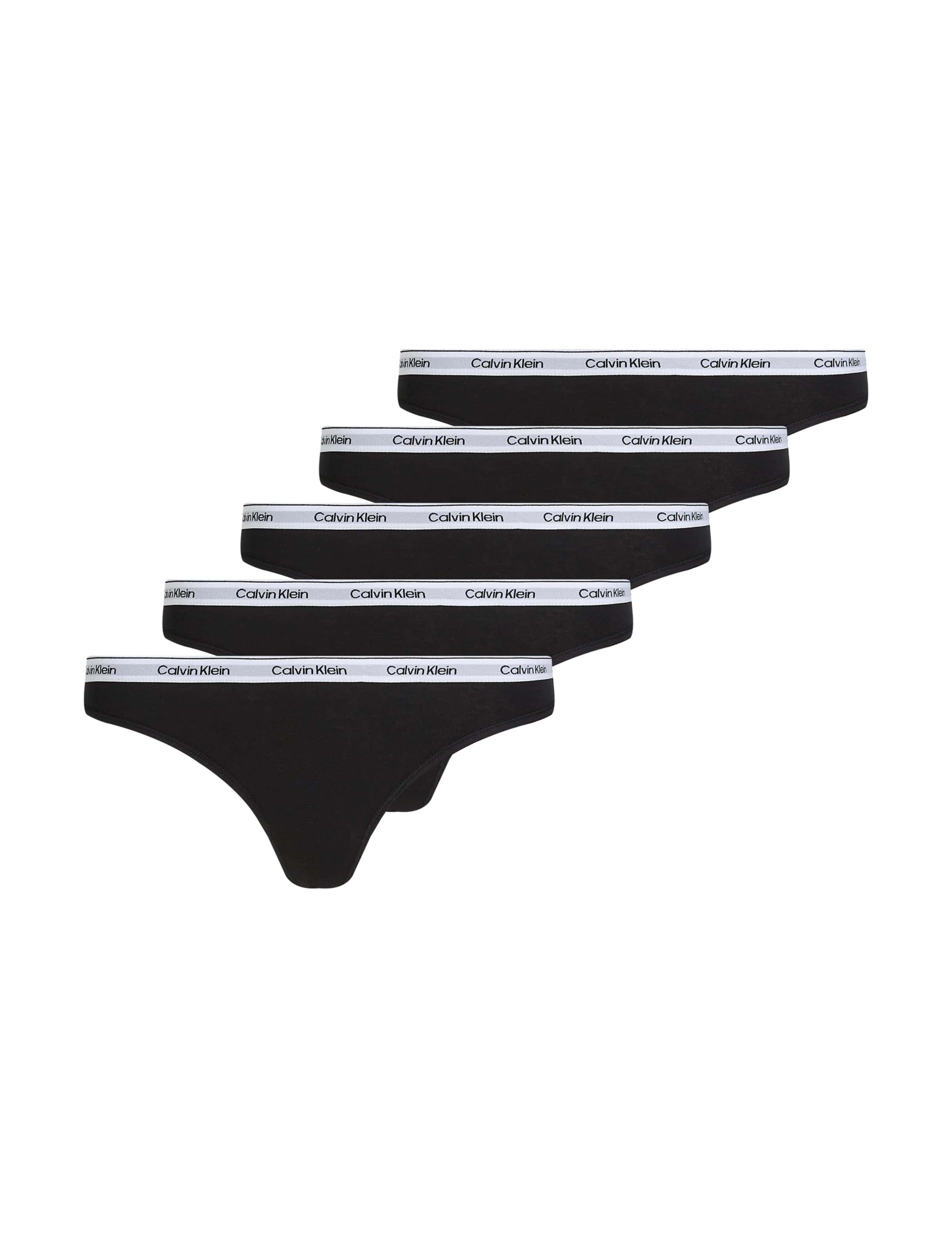 5pk Modern Logo Cotton Rich Thongs 1 of 5