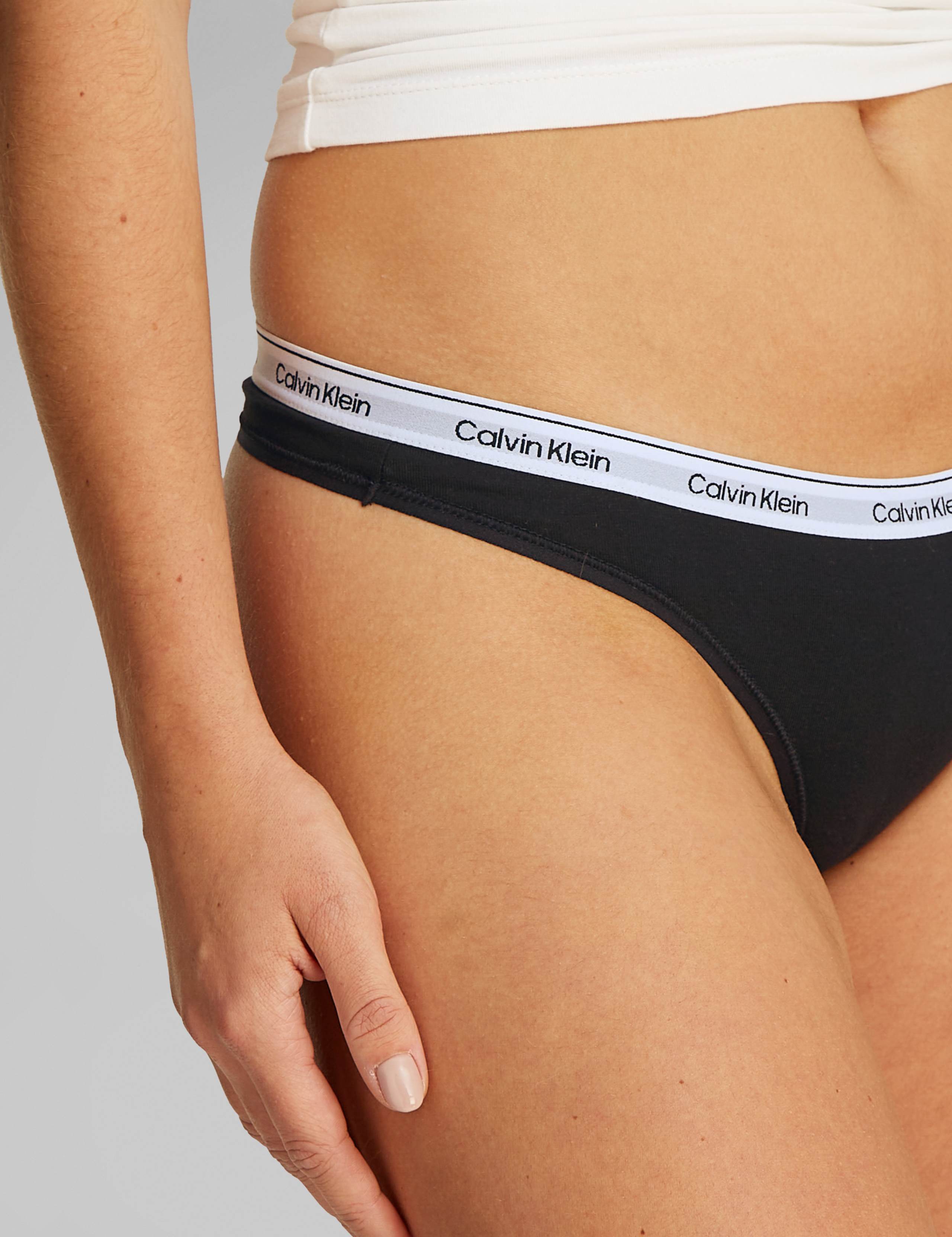 5pk Modern Logo Cotton Rich Thongs 5 of 5