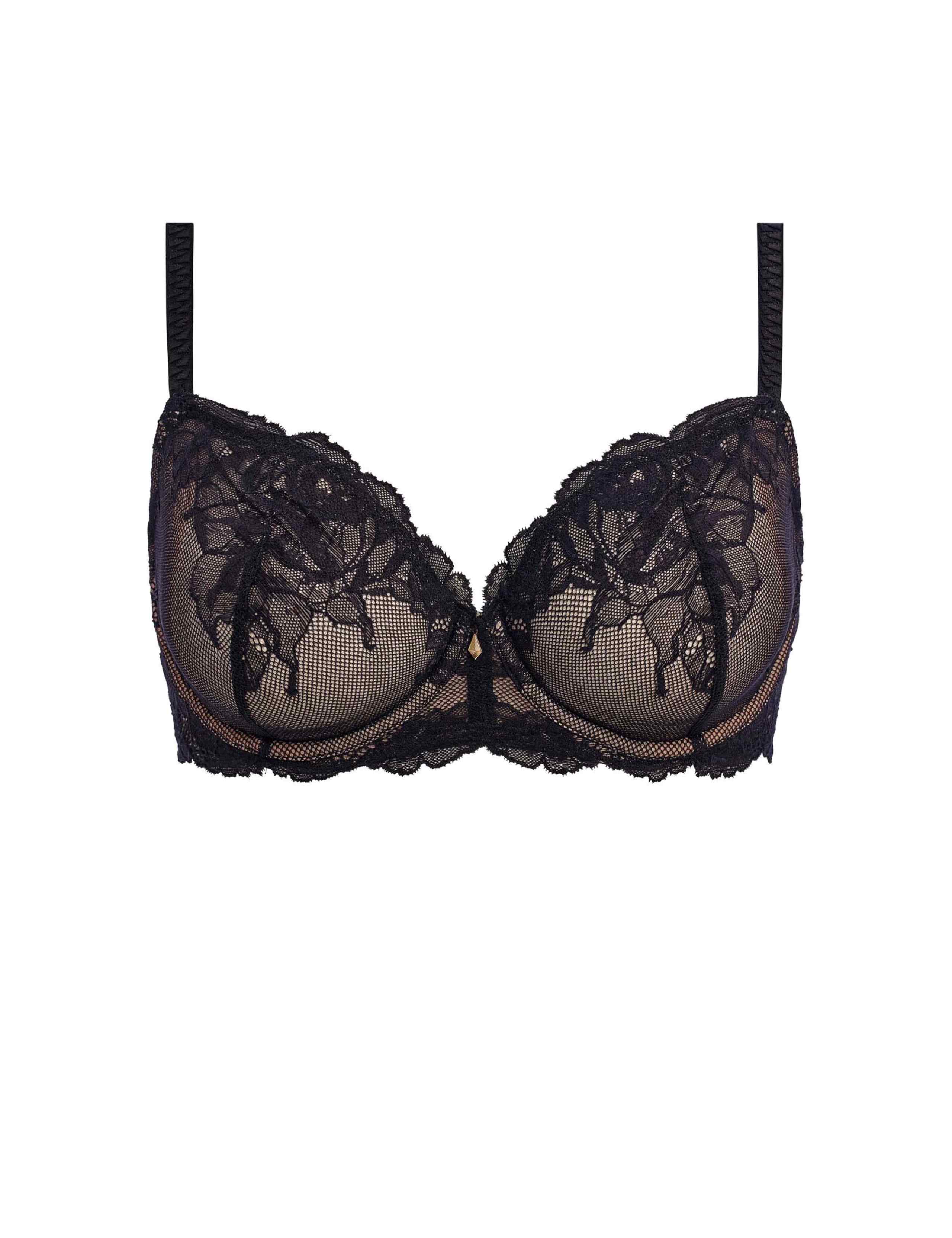 Vivid Attraction Lace & Mesh Balcony Bra (C-F) 2 of 7