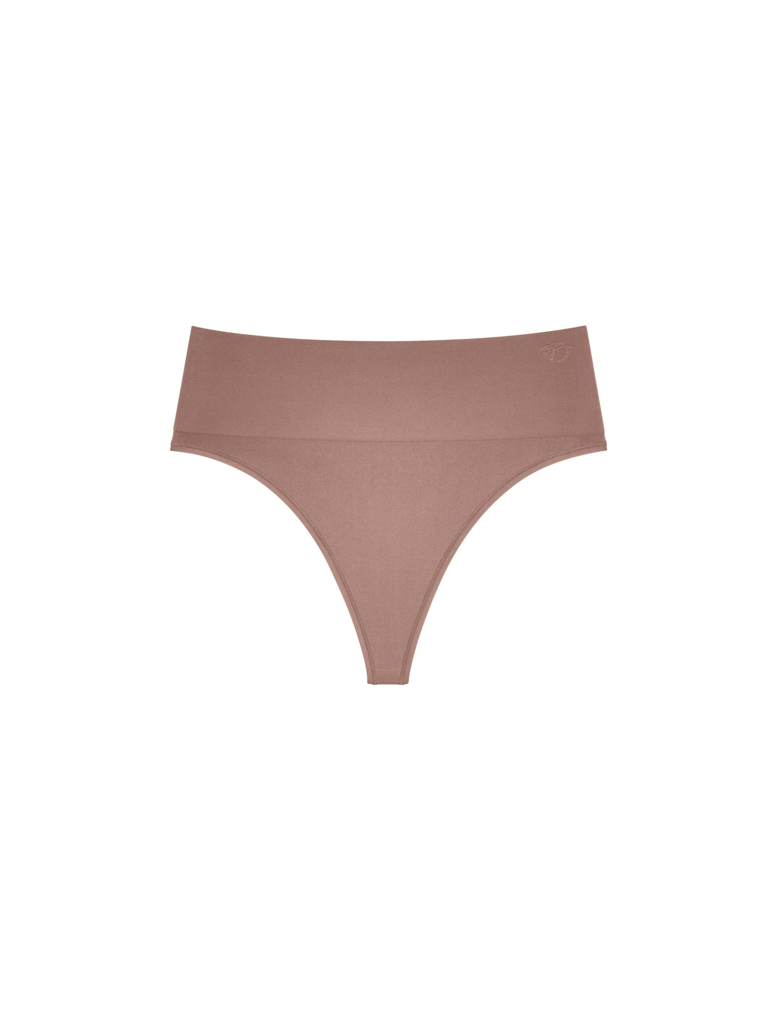 Soft Sculpt Bandeau High Rise Tummy Control Shaping Thong 2 of 5