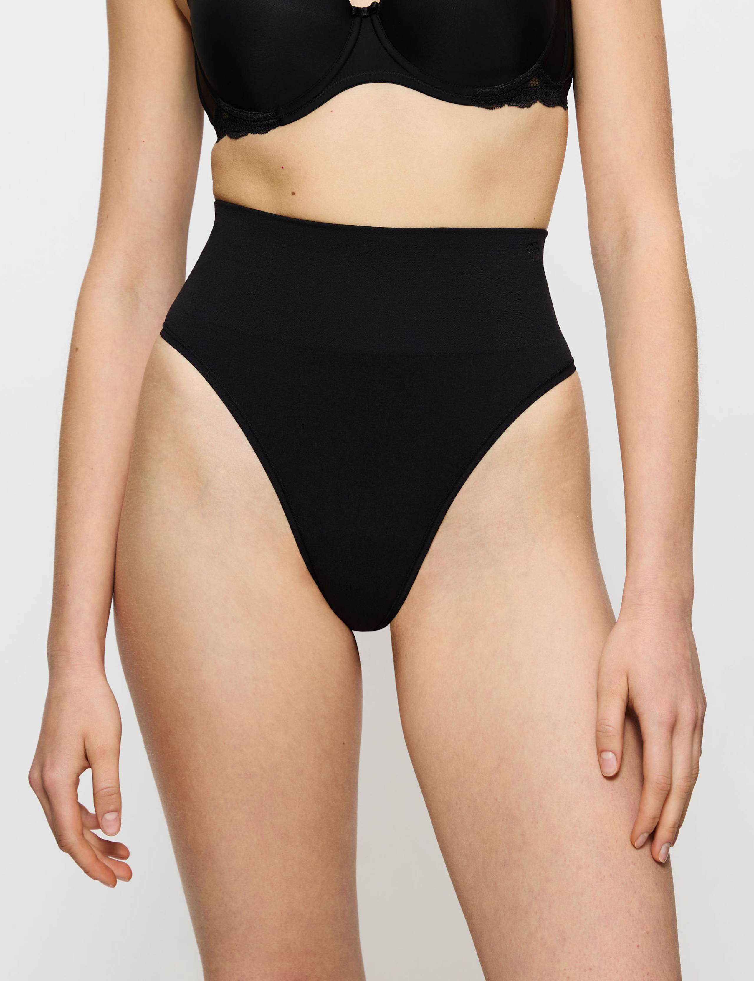 Soft Sculpt Bandeau High Rise Tummy Control Shaping Thong 3 of 5