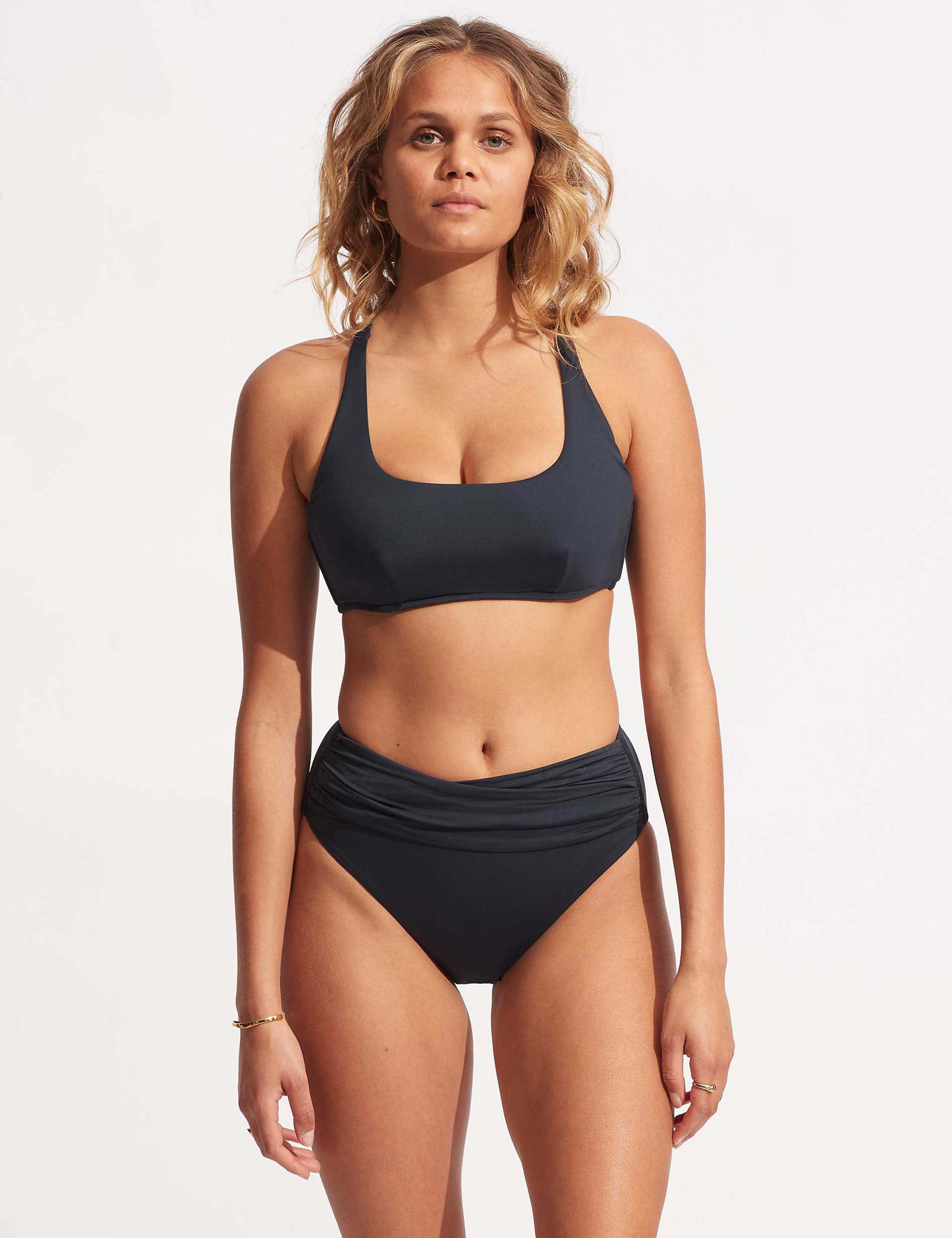 Collective High Waisted High Leg Bikini Bottoms 3 of 7