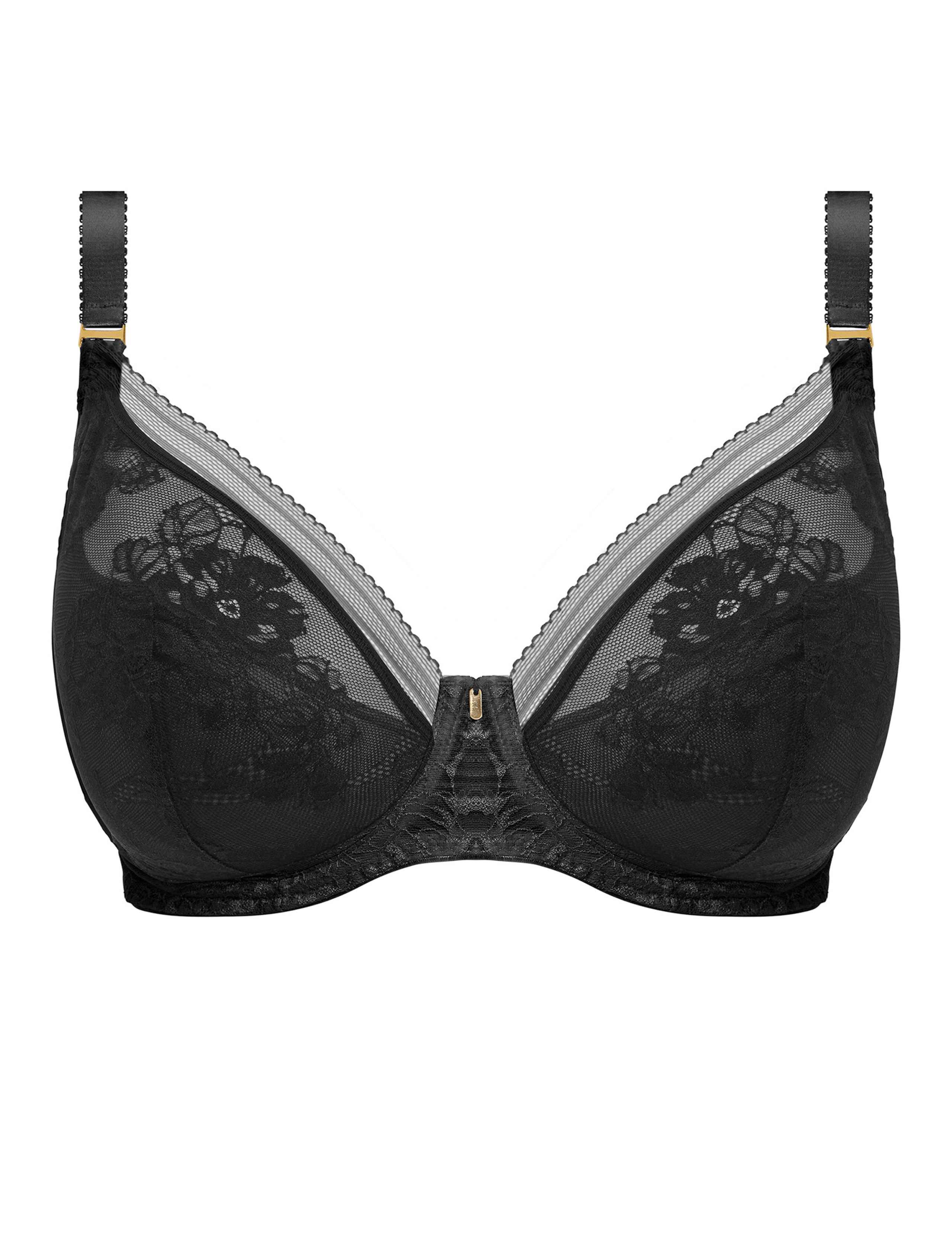 Fusion Lace Wired Plunge Bra D-G 2 of 4