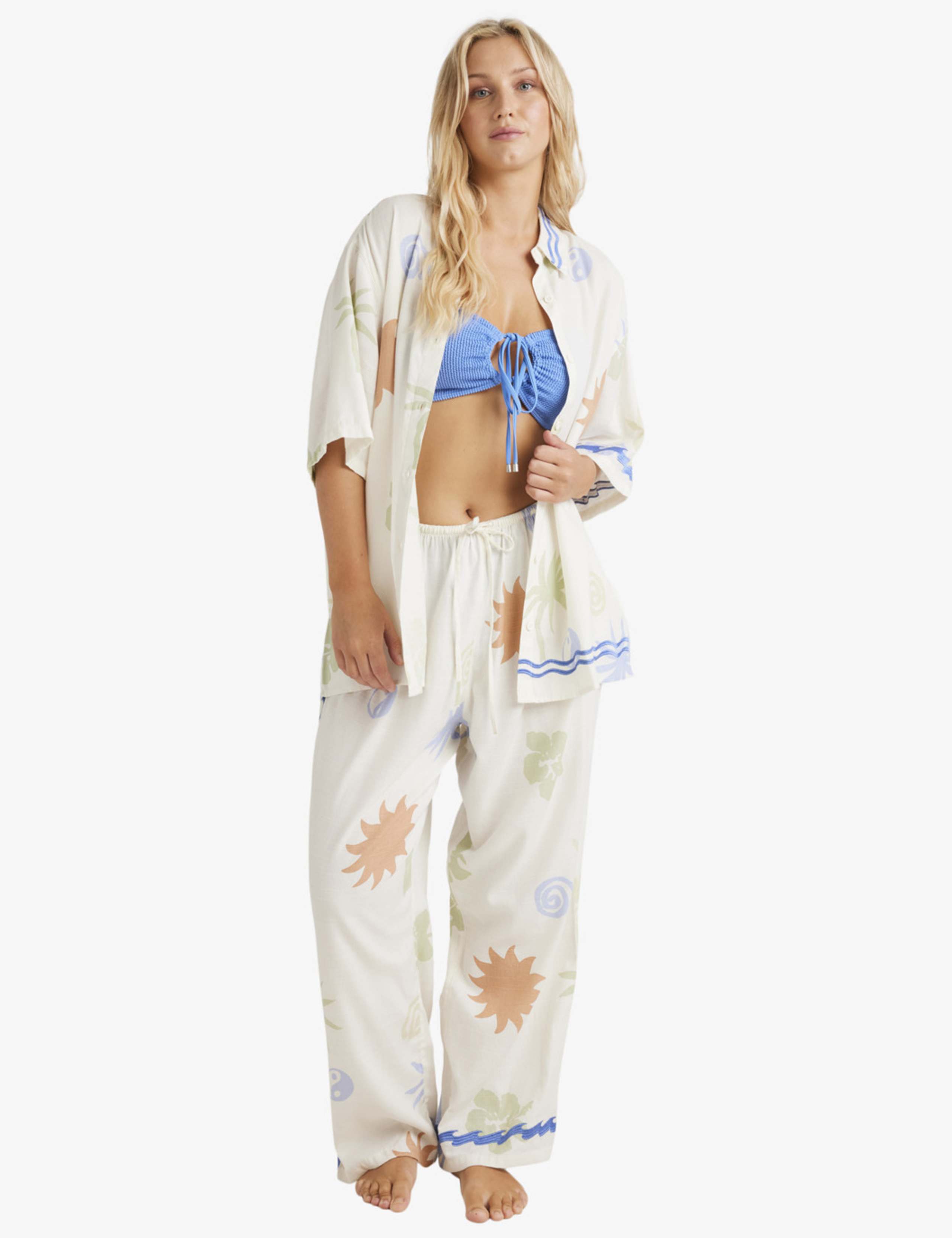 Sun Symbol Cotton Rich Printed Beach Trousers 4 of 5