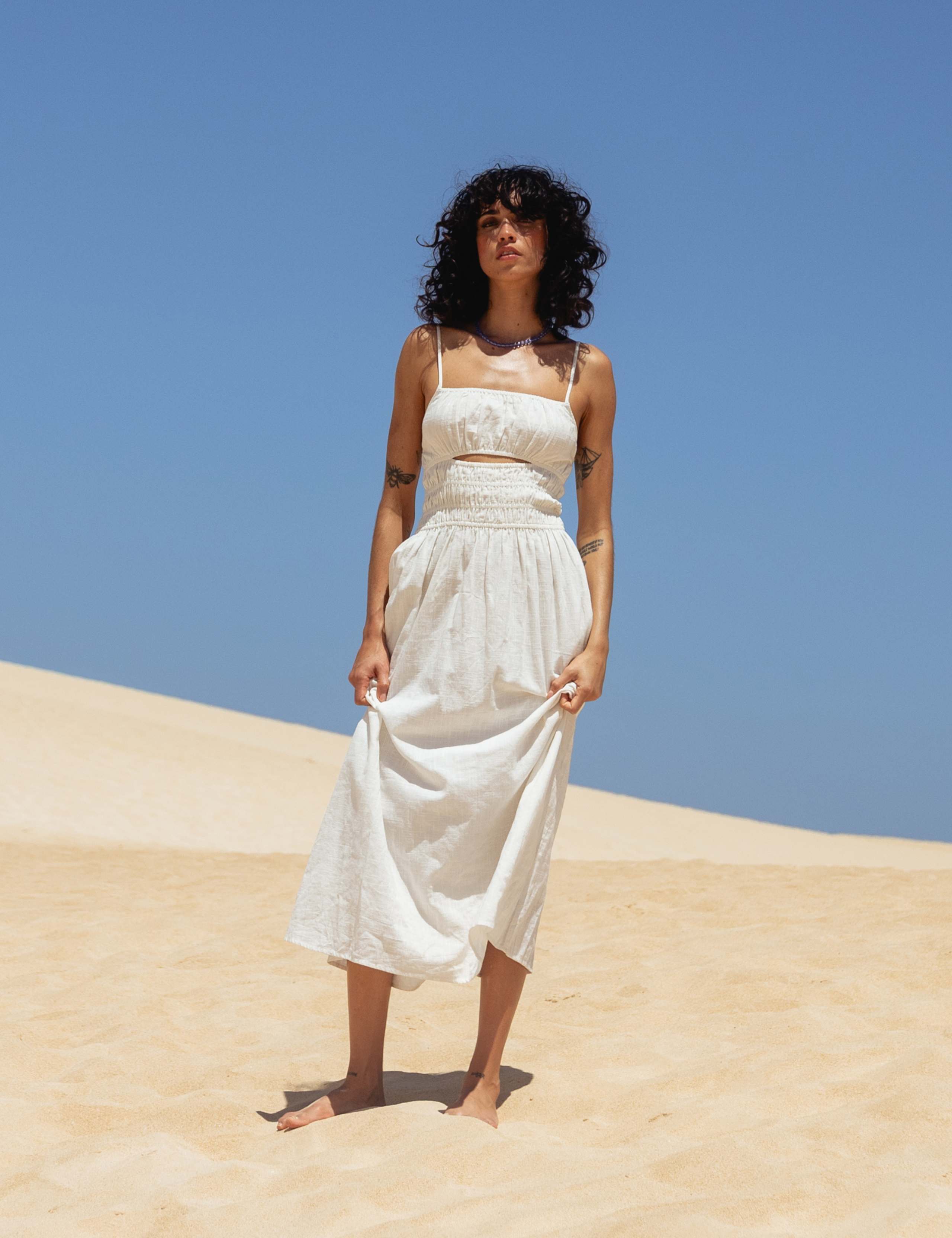 Cloud Pure Cotton Square Neck Maxi Dress 6 of 10