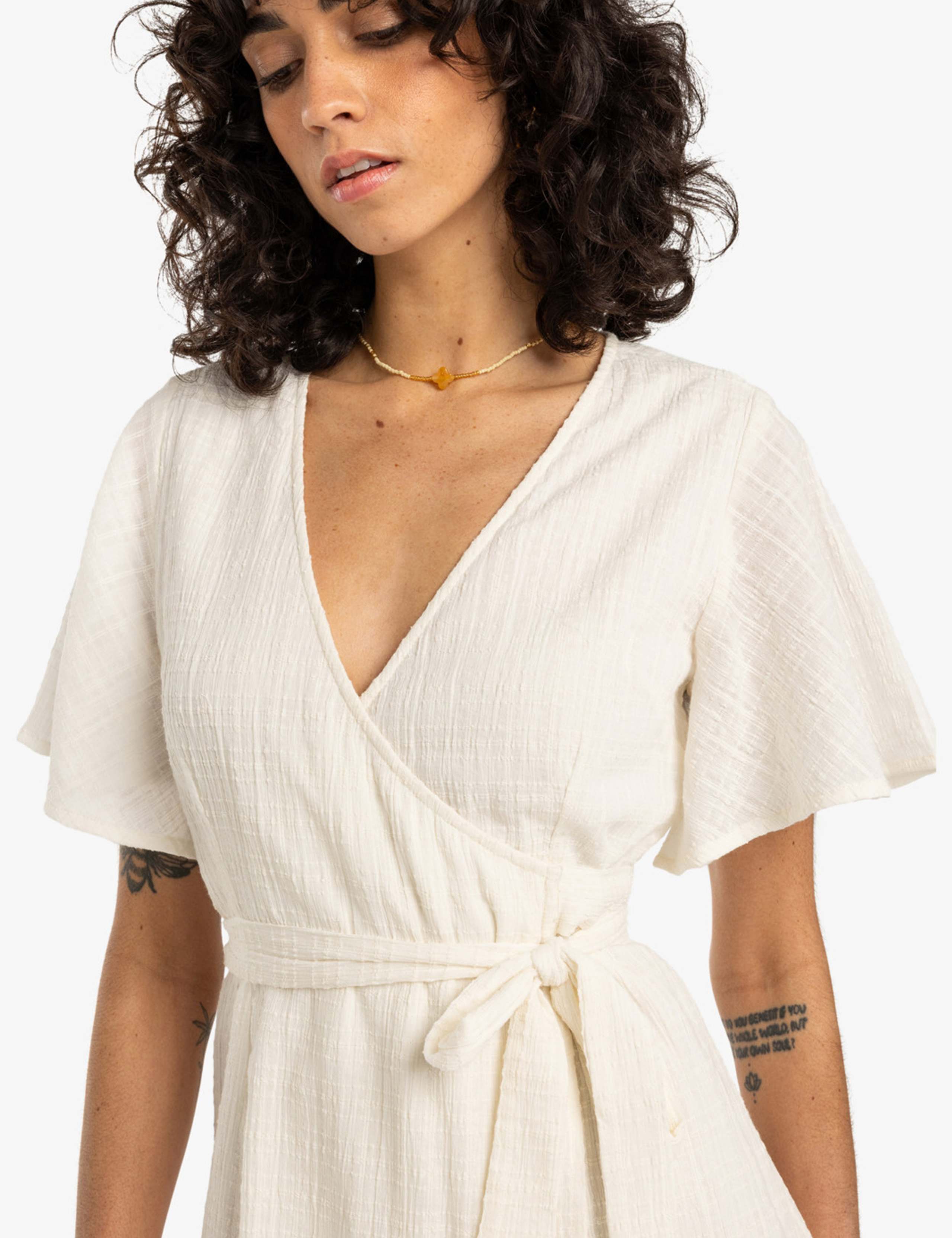 All For You Pure Cotton Mini Wrap Dress 4 of 5