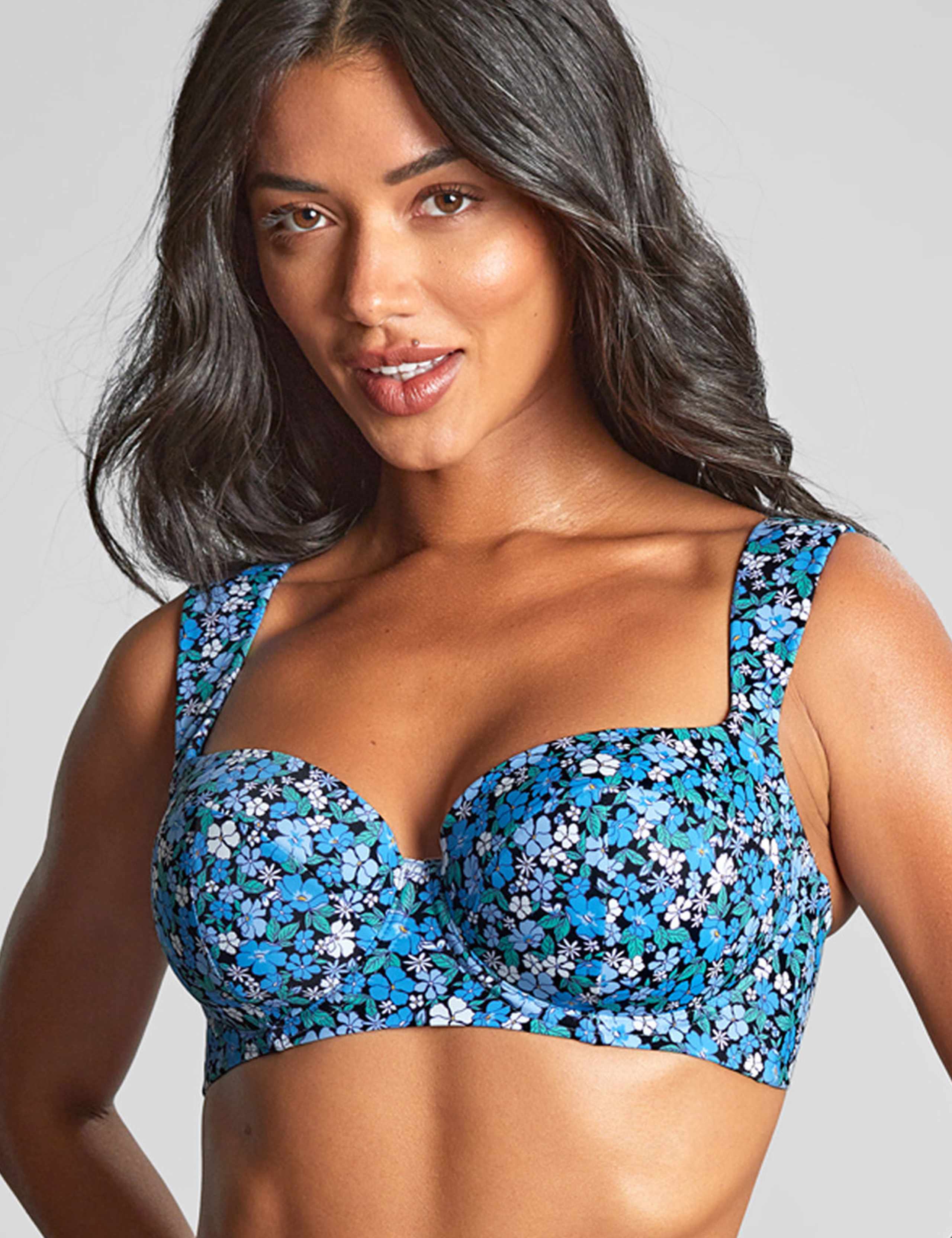 Bette Ditsy Floral Balcony Bikini Top 1 of 3