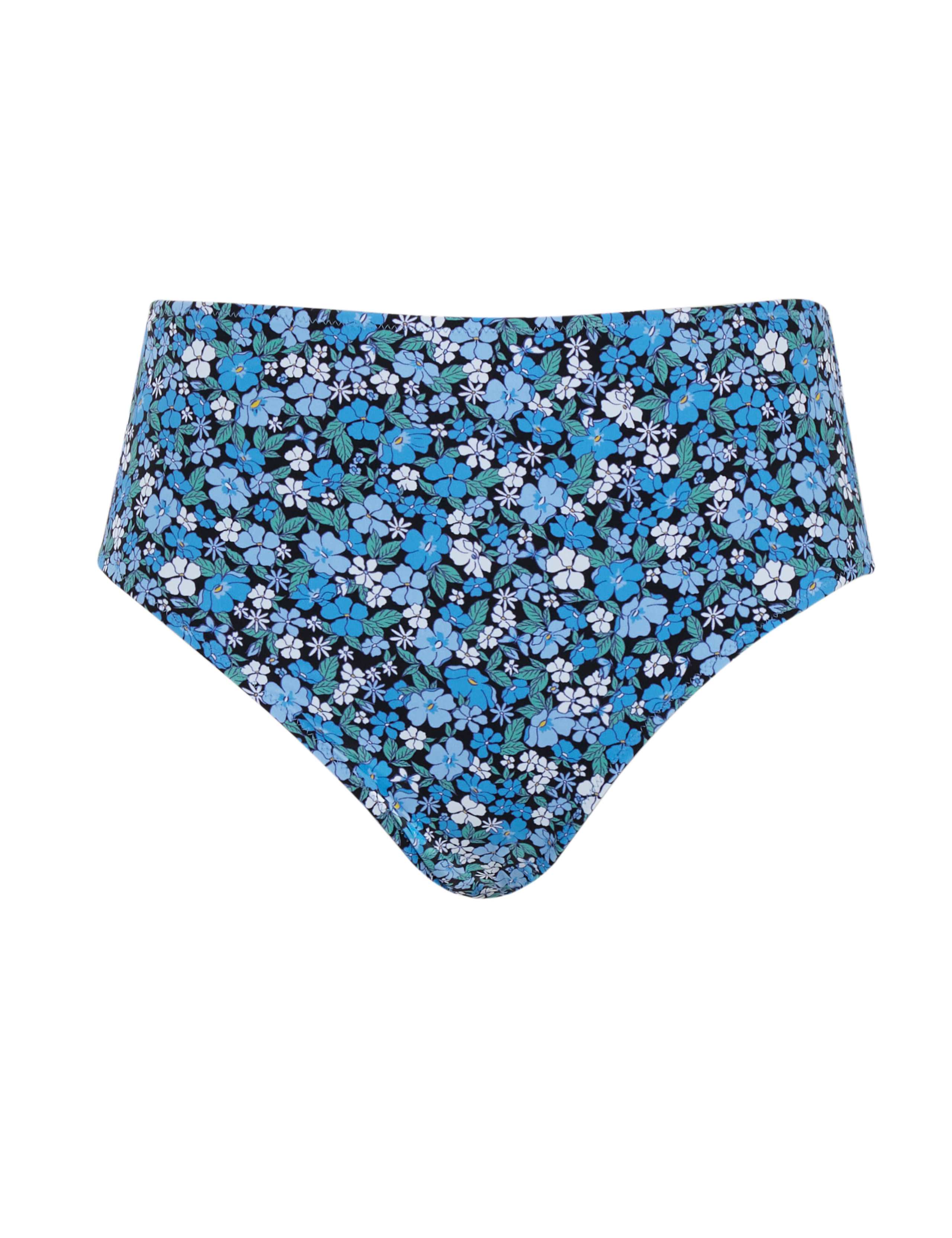 Floral High Waisted Bikini Bottoms 2 of 3