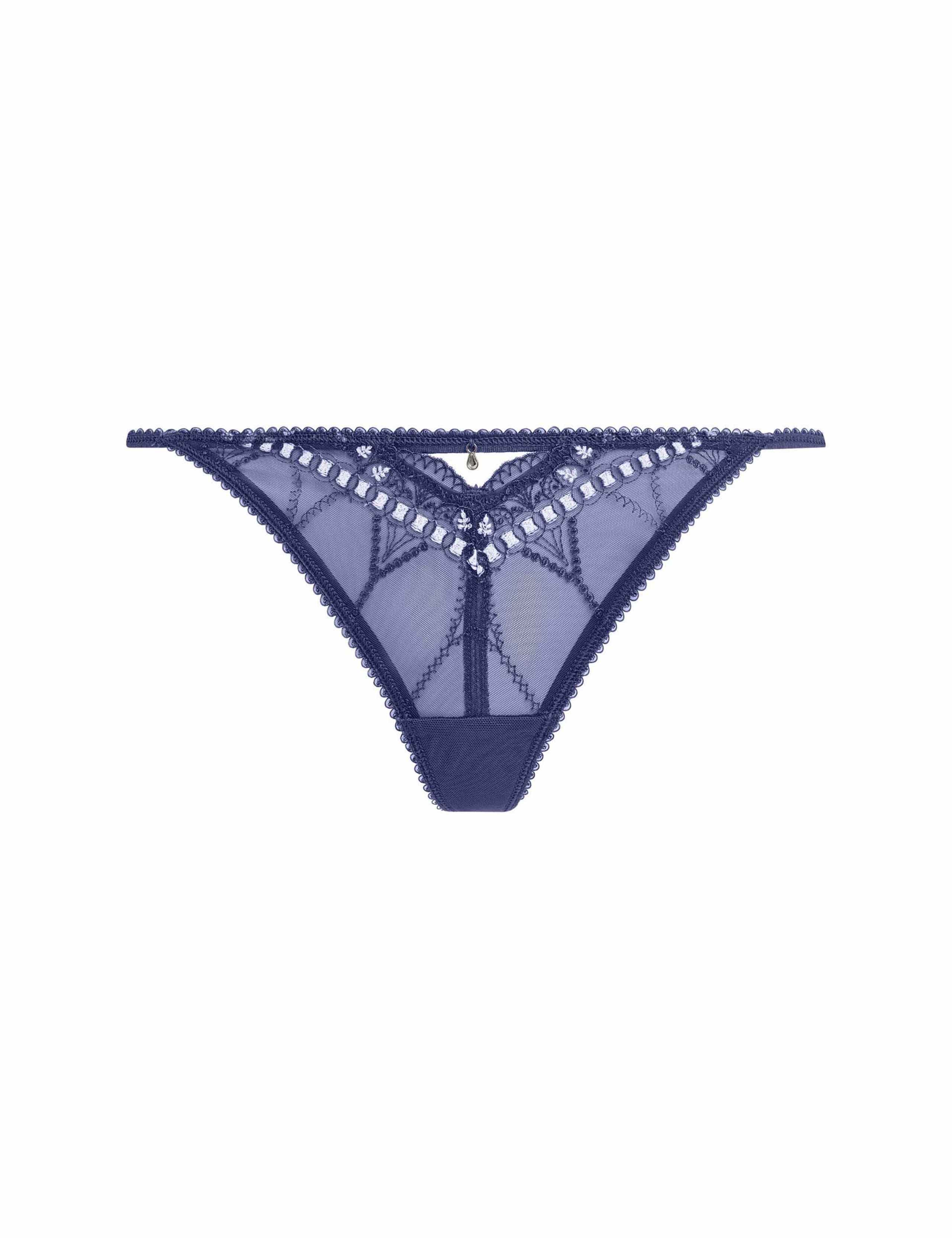 Loveland Mesh Embroidered Thong 2 of 7