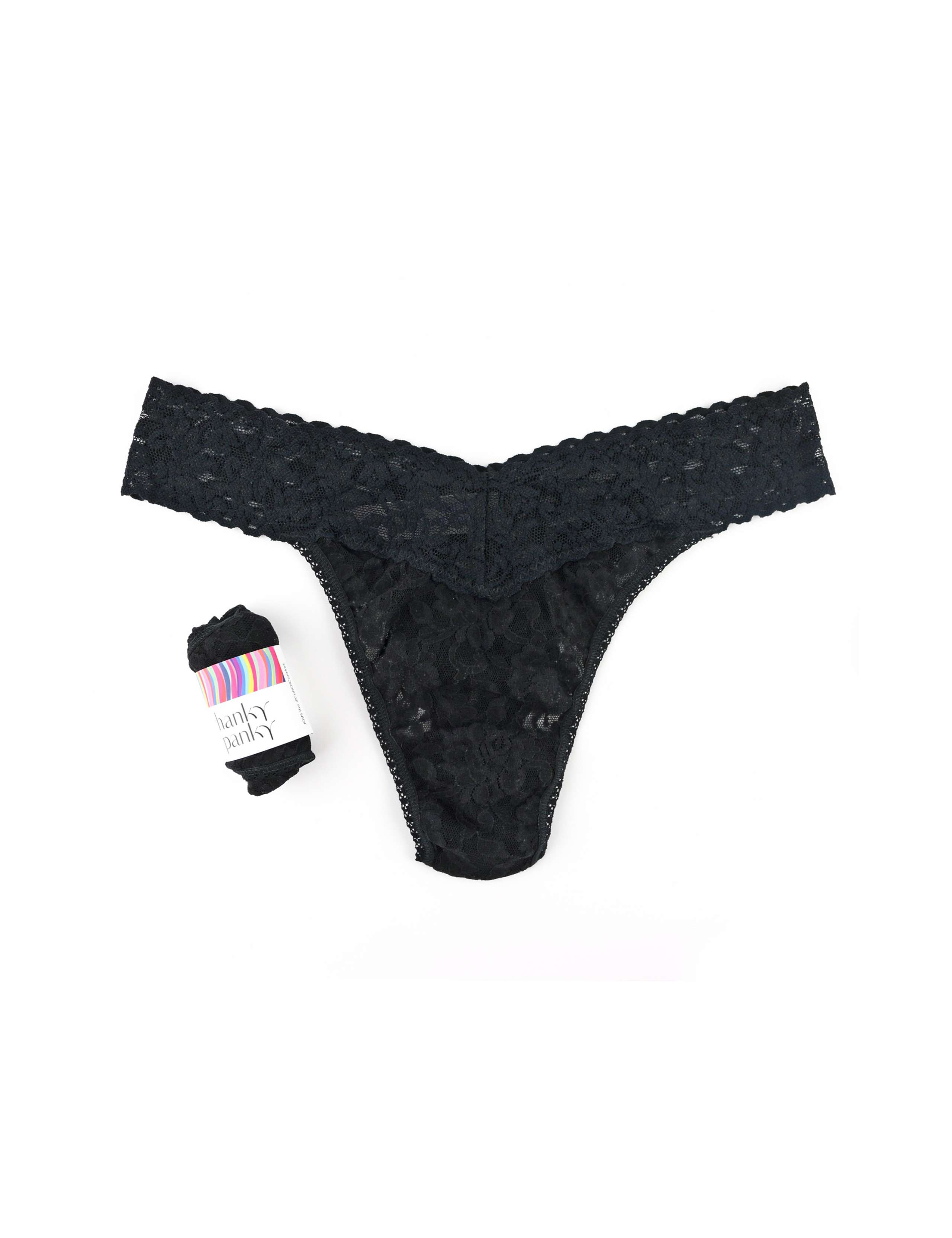 Original Rise Signature Lace Thong 2 of 3