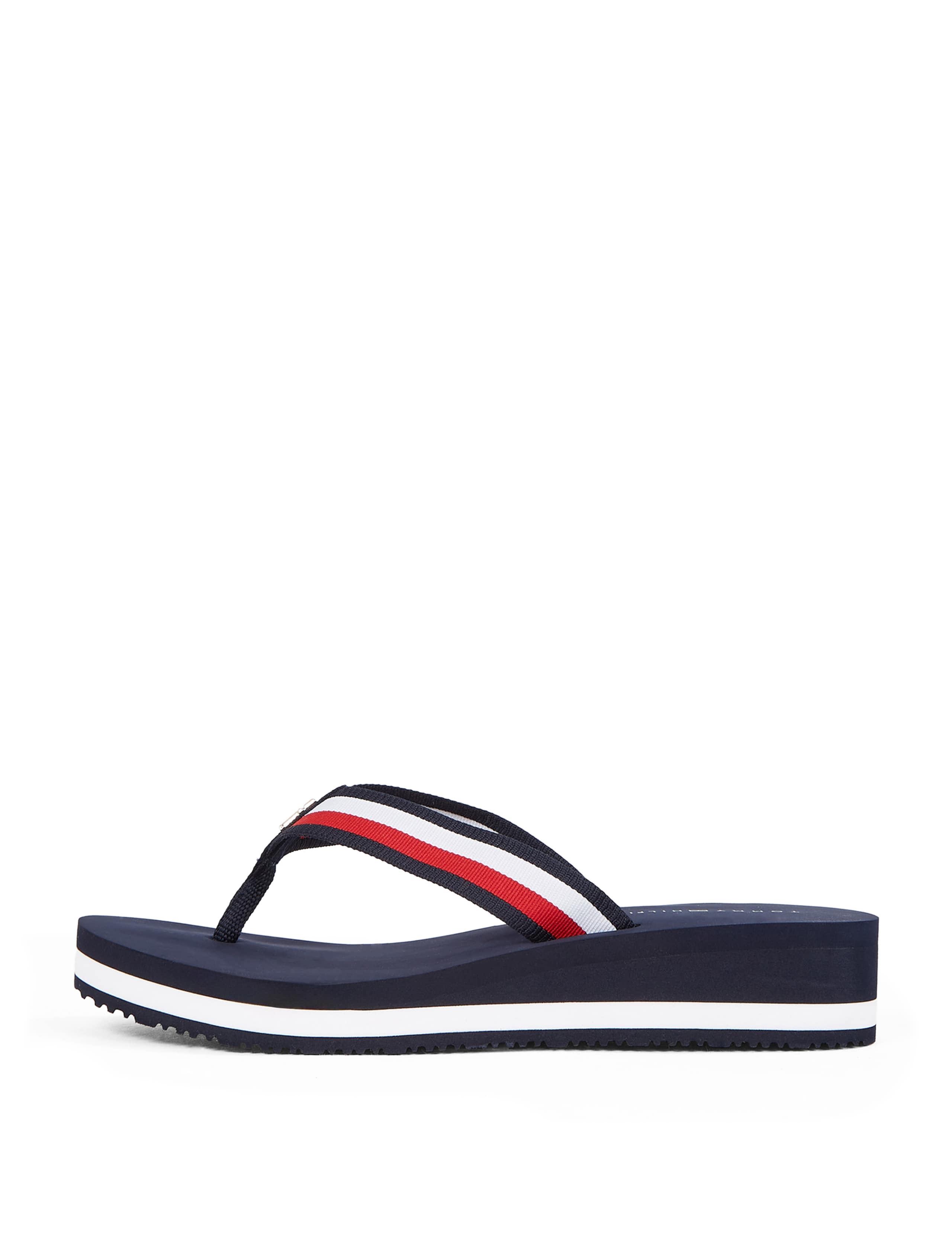 Corporate Striped Wedge Toe Thong Sandals 3 of 6