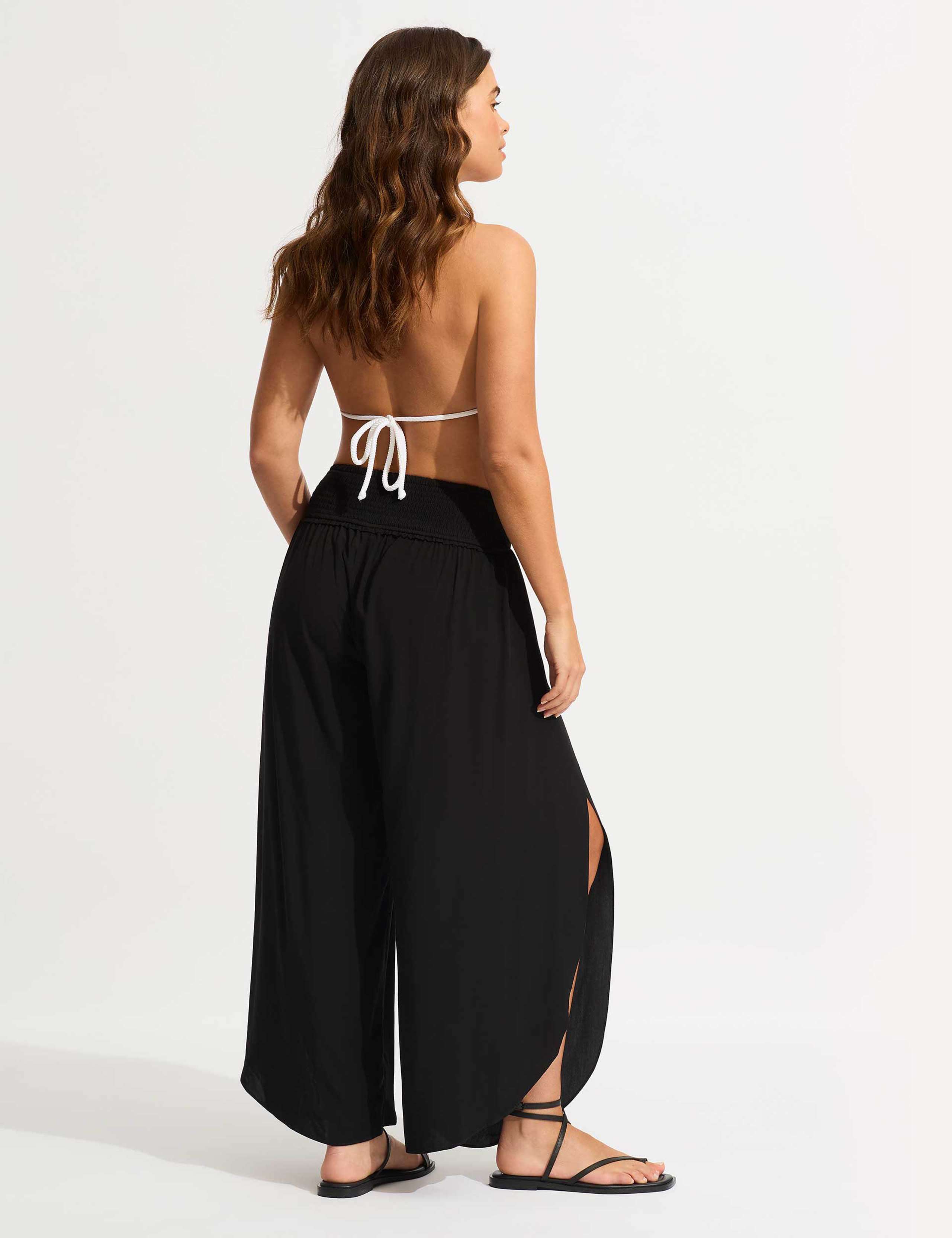 Elasticated Waist Wide Leg Trousers 3 of 3
