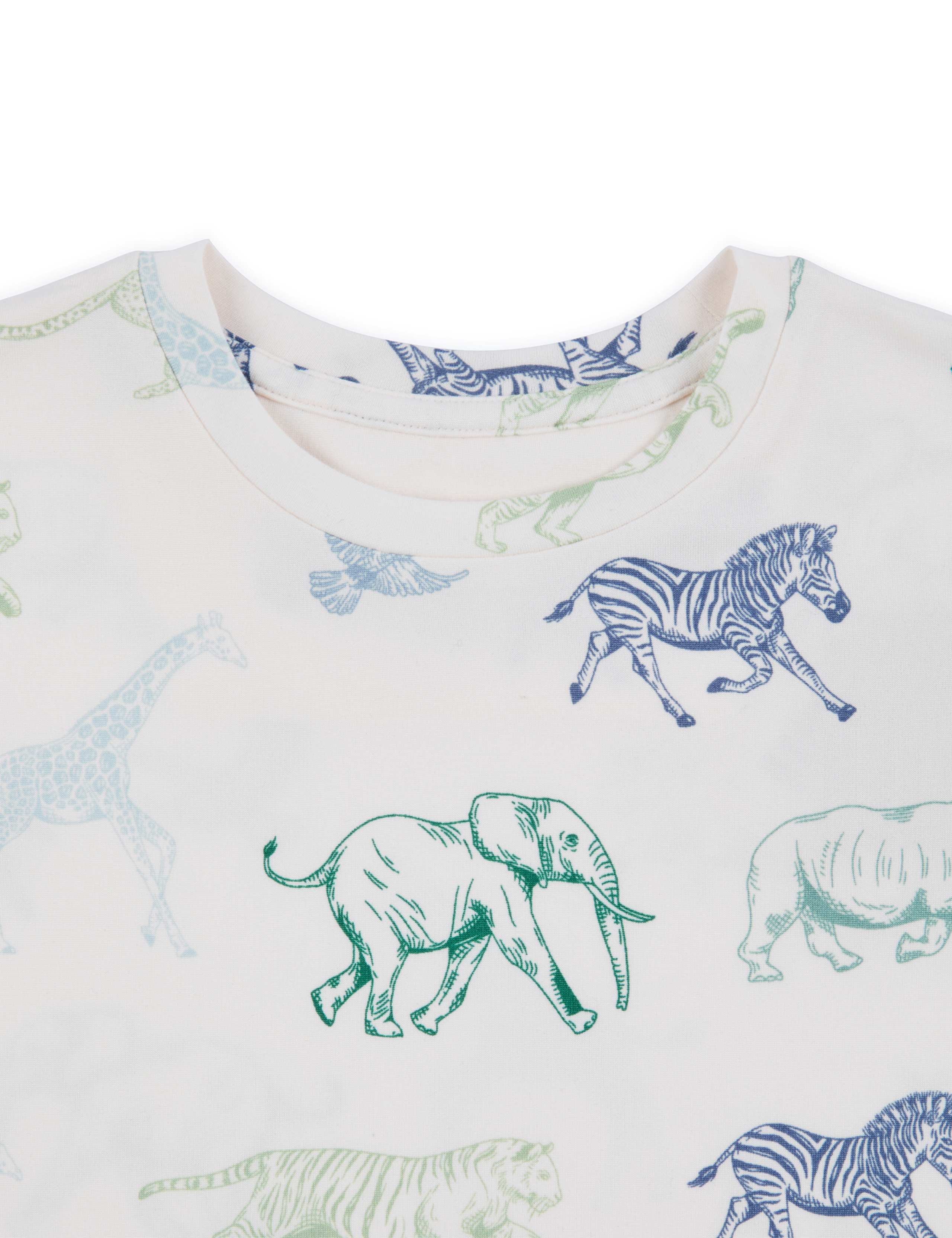 Safari Animal Print Pyjamas (1-12 Yrs) 3 of 3