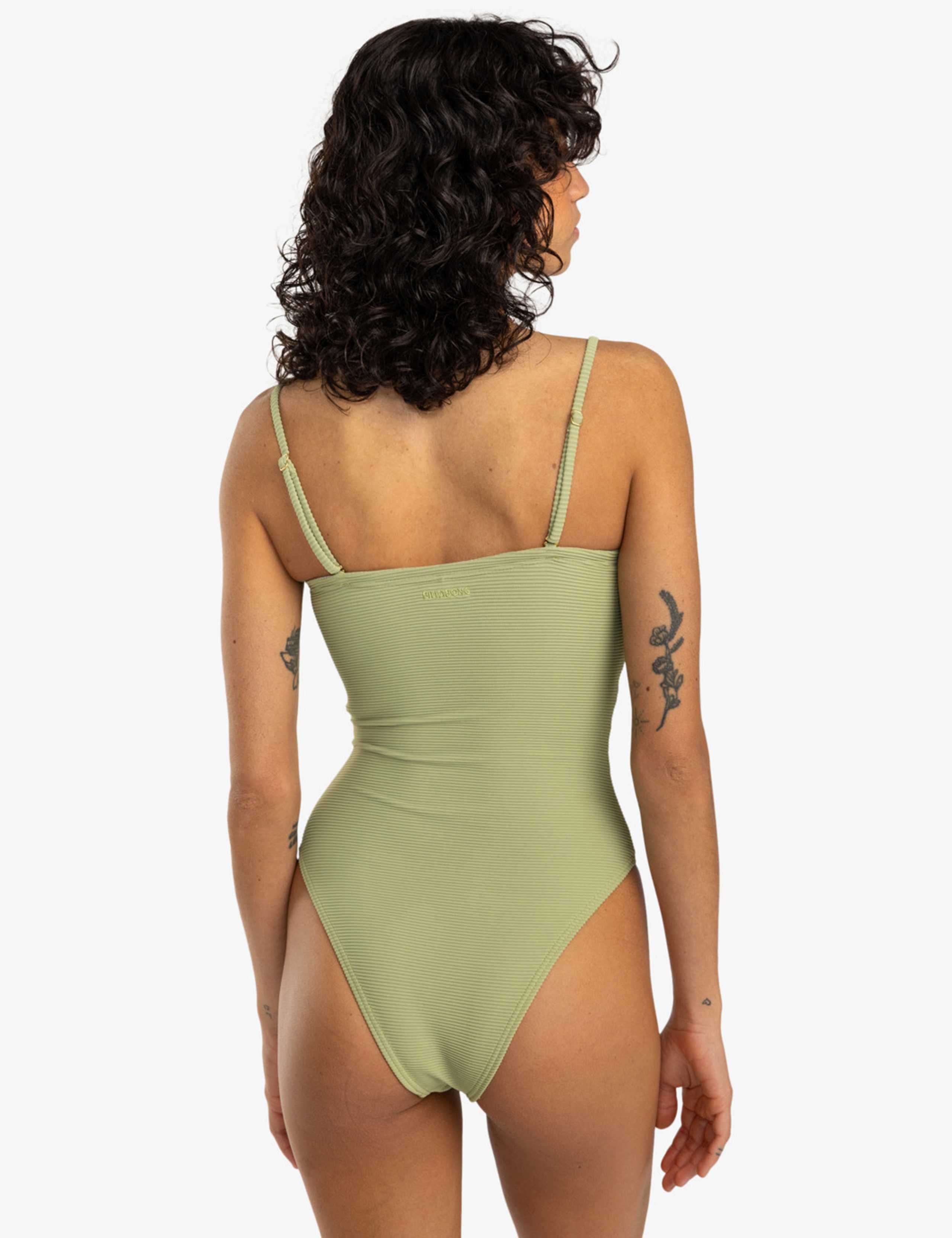 Tanlines Tully Ribbed Bandeau Swimsuit 3 of 5