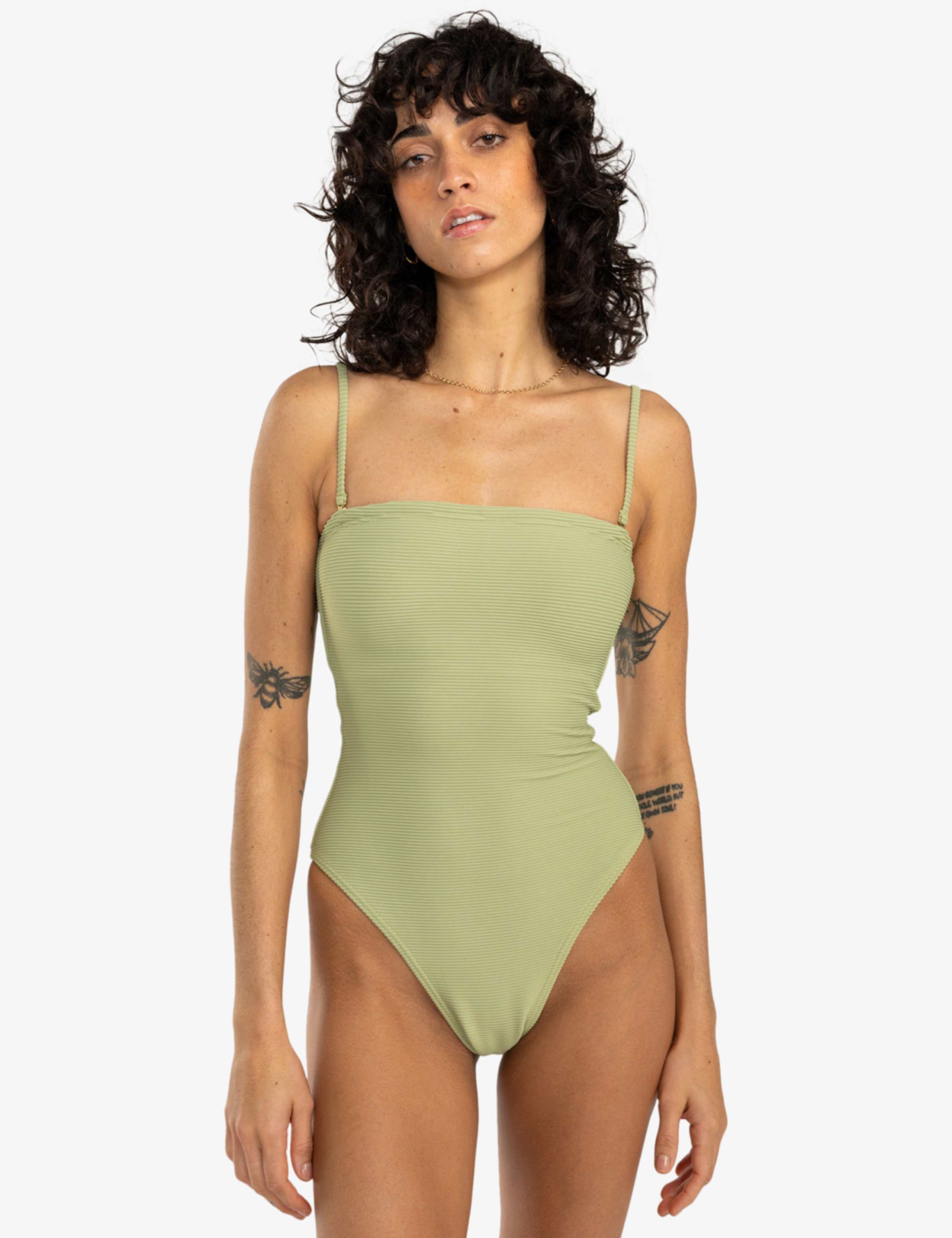 Tanlines Tully Ribbed Bandeau Swimsuit 5 of 5