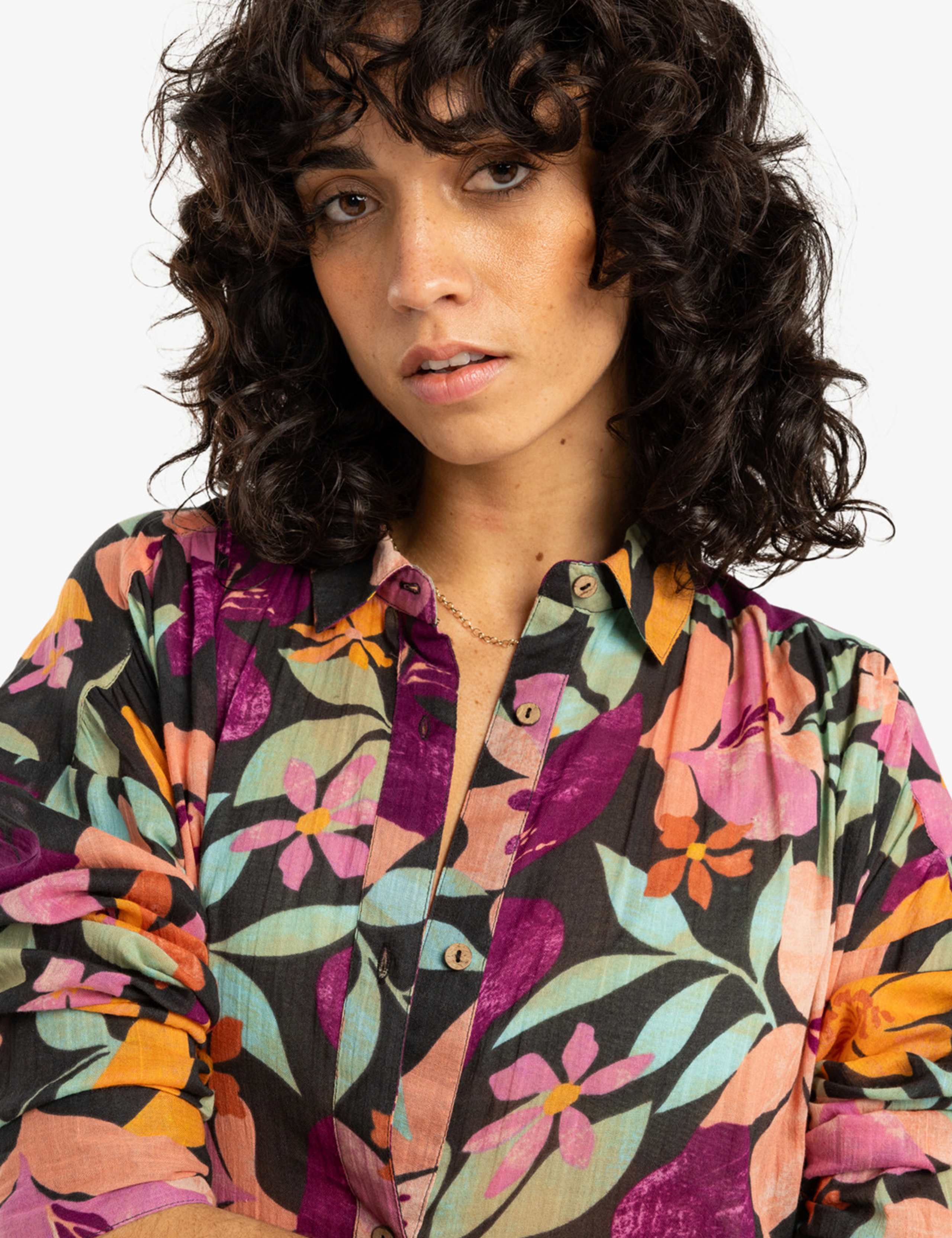 Daylight Pure Cotton Floral Beach Shirt 4 of 5