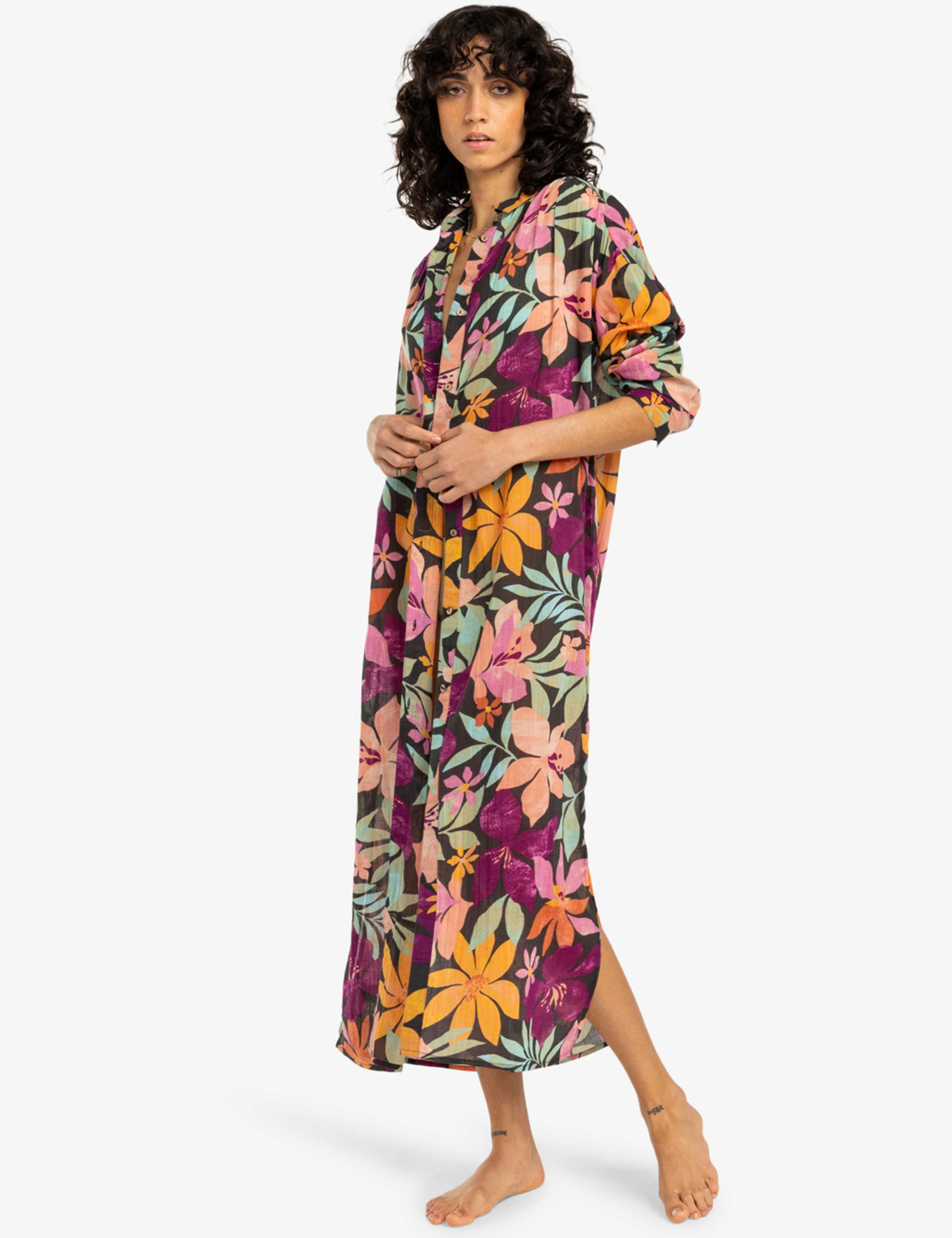 Daylight Pure Cotton Floral Beach Shirt 5 of 5